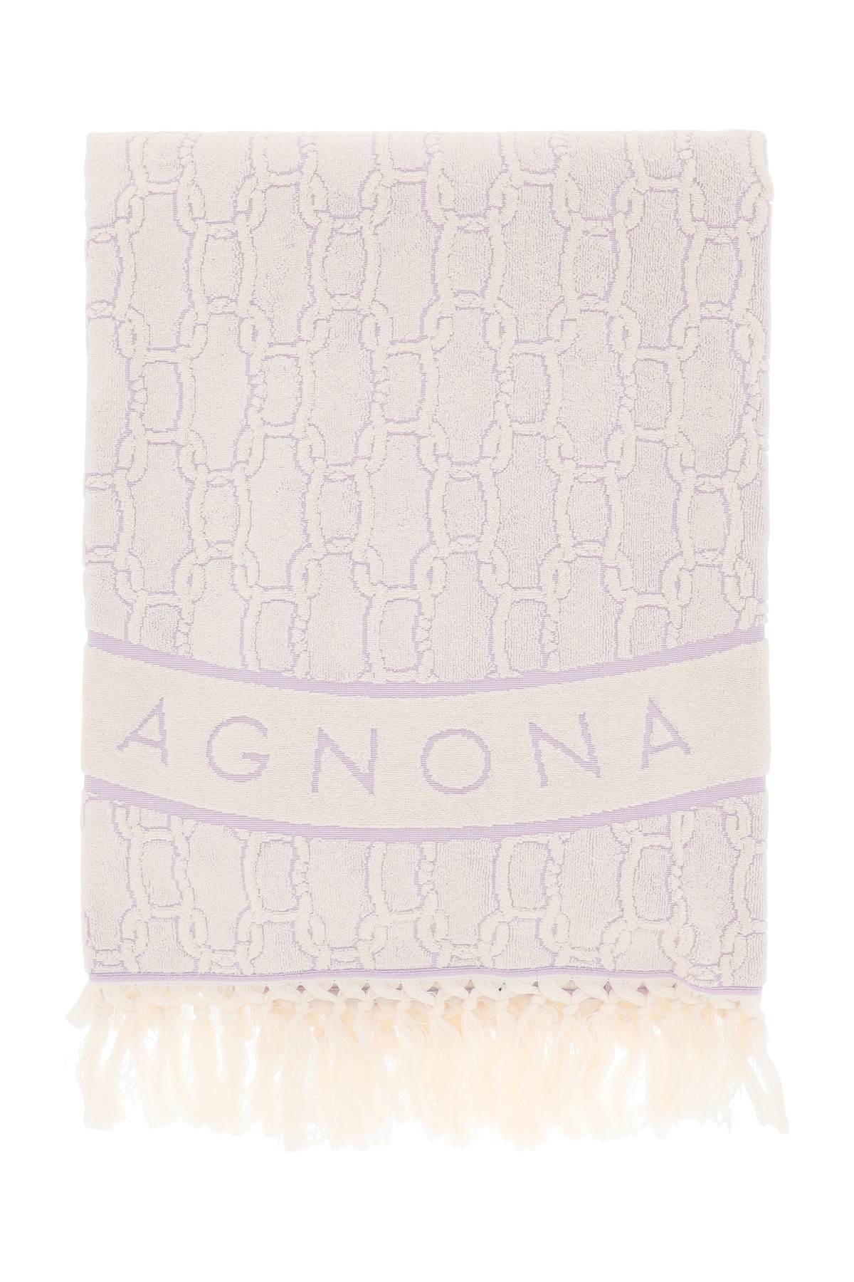 AGNONA AGNONA 'chain' beach towel