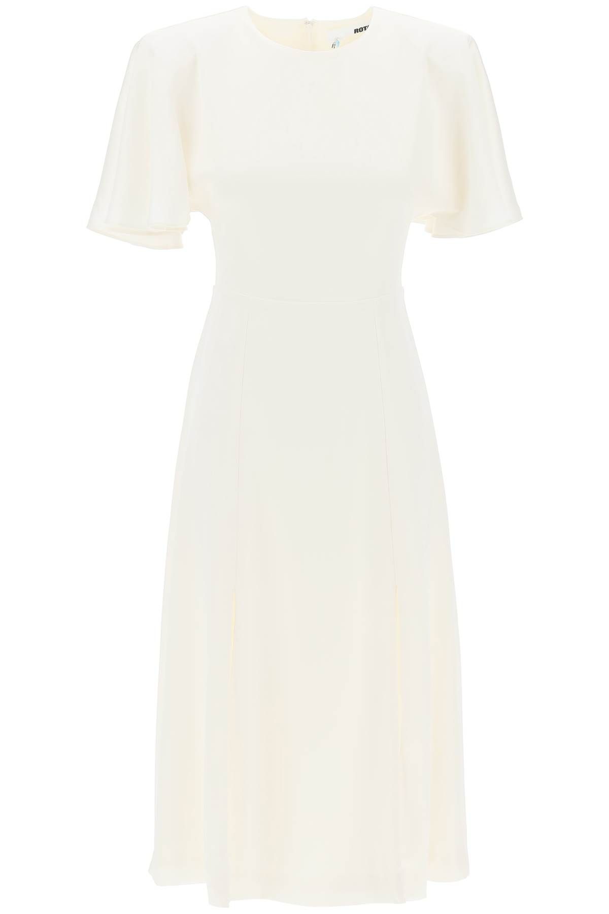 Rotate ROTATE midi satin dress with butterfly sleeves