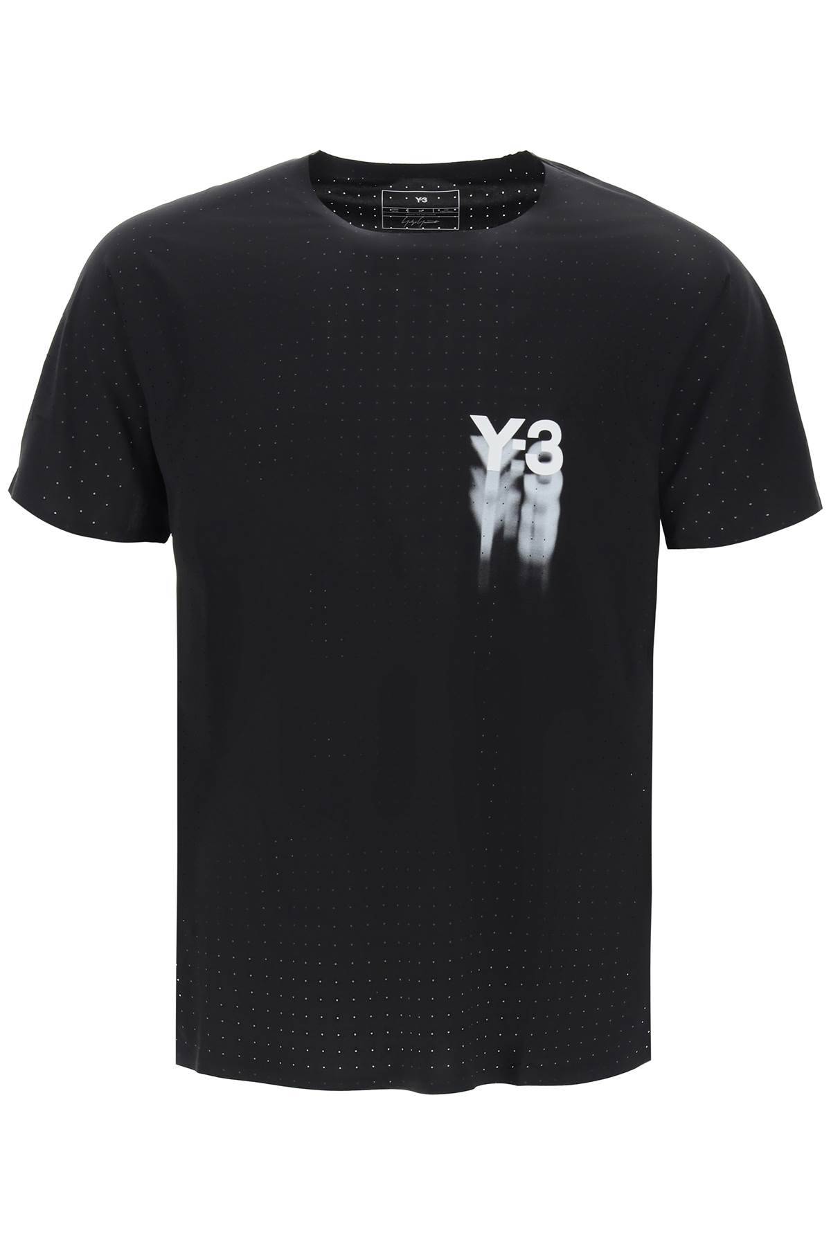 Y-3 Y-3 short-sleeved perforated jersey t