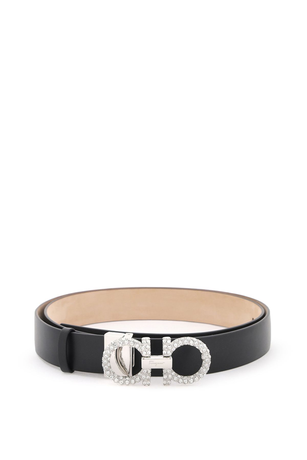 Ferragamo FERRAGAMO crystal gancini belt