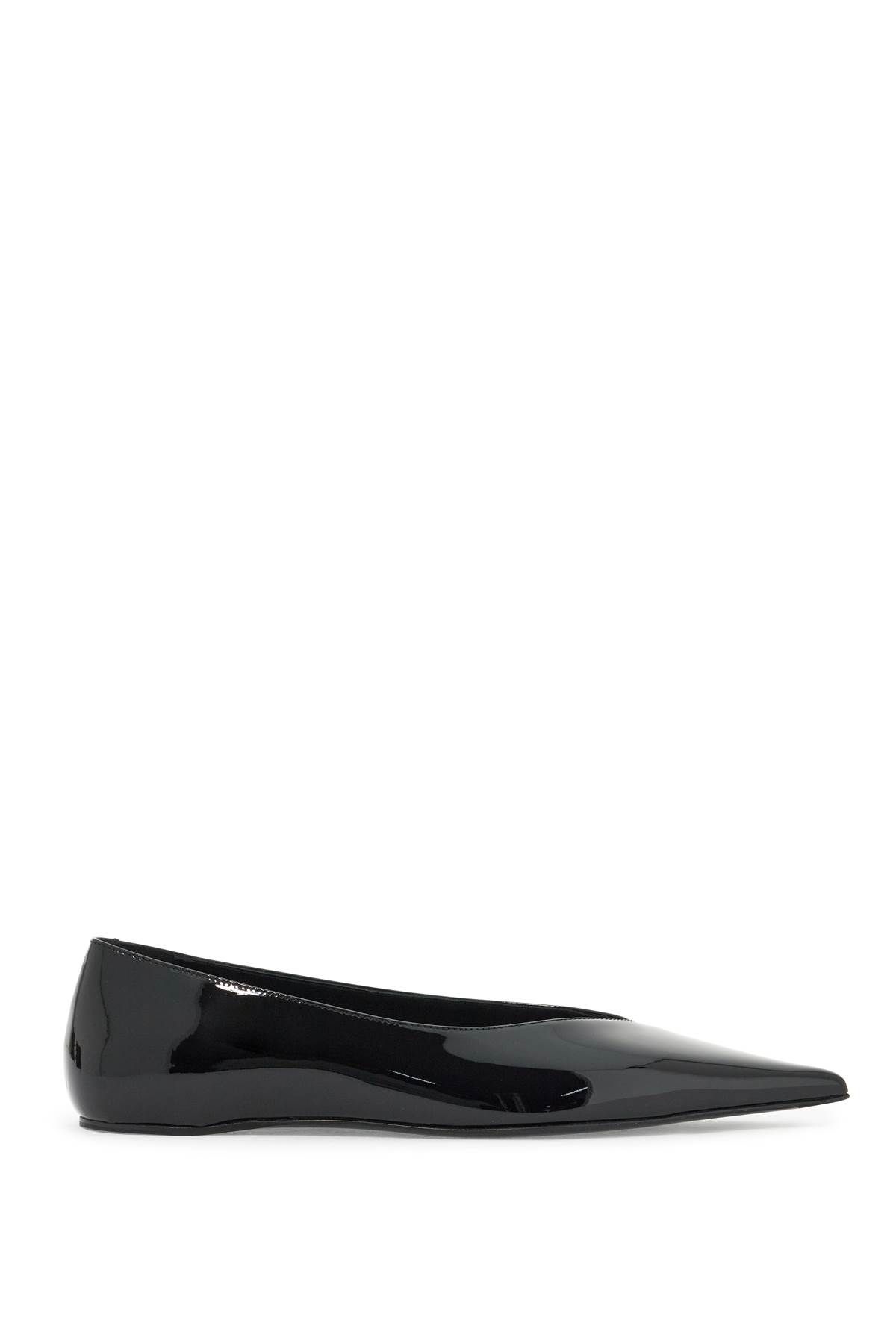 Toteme TOTEME asymmetric patent leather baller