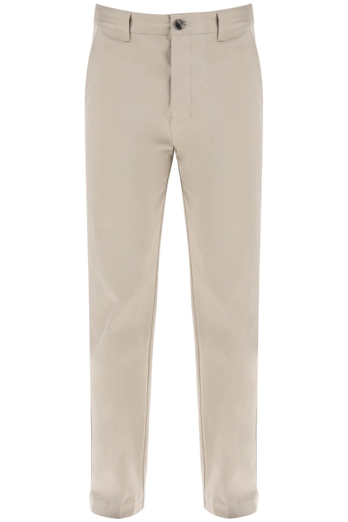 AMI ALEXANDRE MATTIUSSI AMI ALEXANDRE MATTIUSSI Cotton satin chino pants in