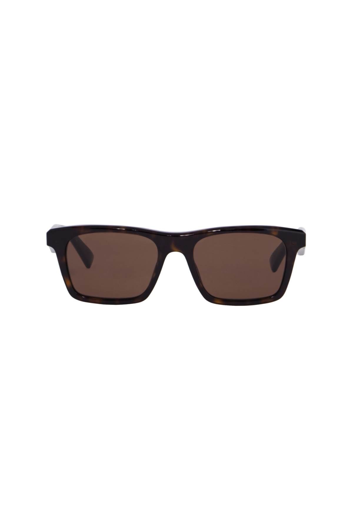 Alexander McQueen ALEXANDER MCQUEEN rectangular tortoiseshell sunglasses