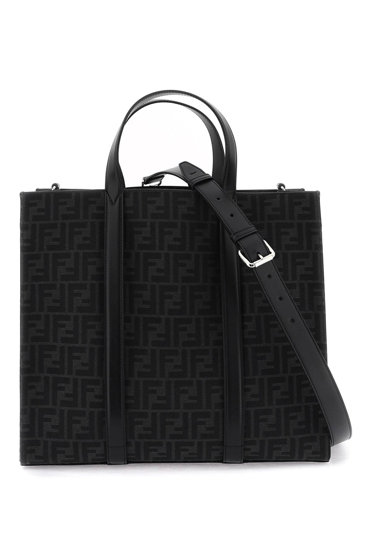 FENDI FENDI recycled ff jacquard fabric tote bag