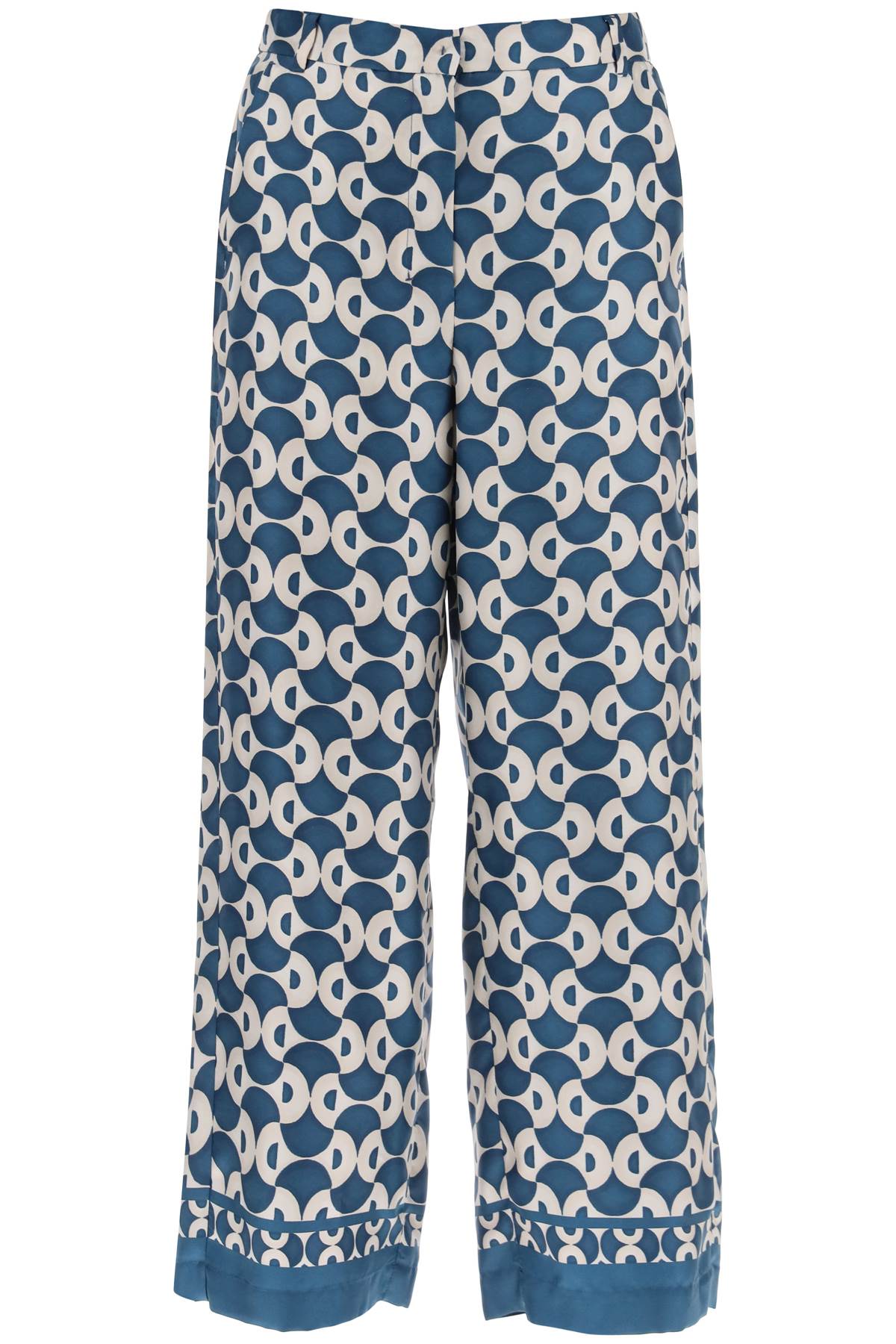  'S MAX MARA timep printed silk pants