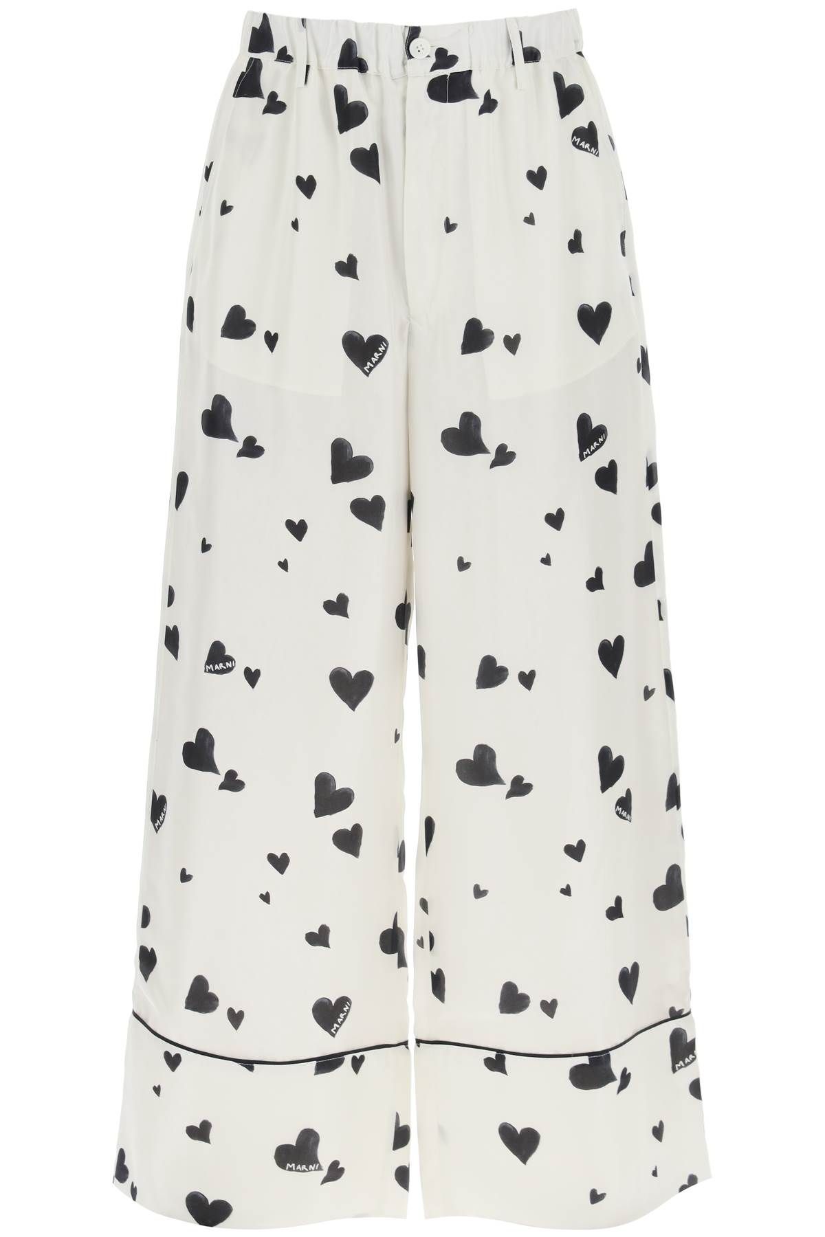 Marni MARNI pajama pants with bunch of hearts motif