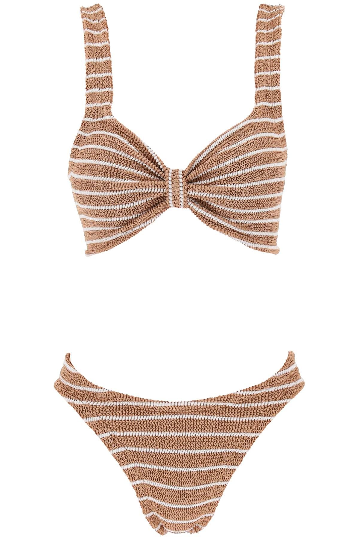  HUNZA G. striped bonnie bikini set