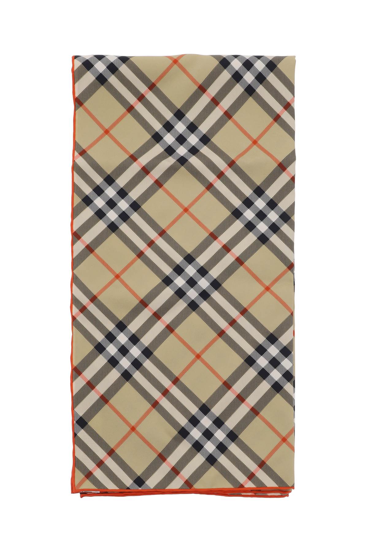 Burberry BURBERRY "organic silk checkered scar