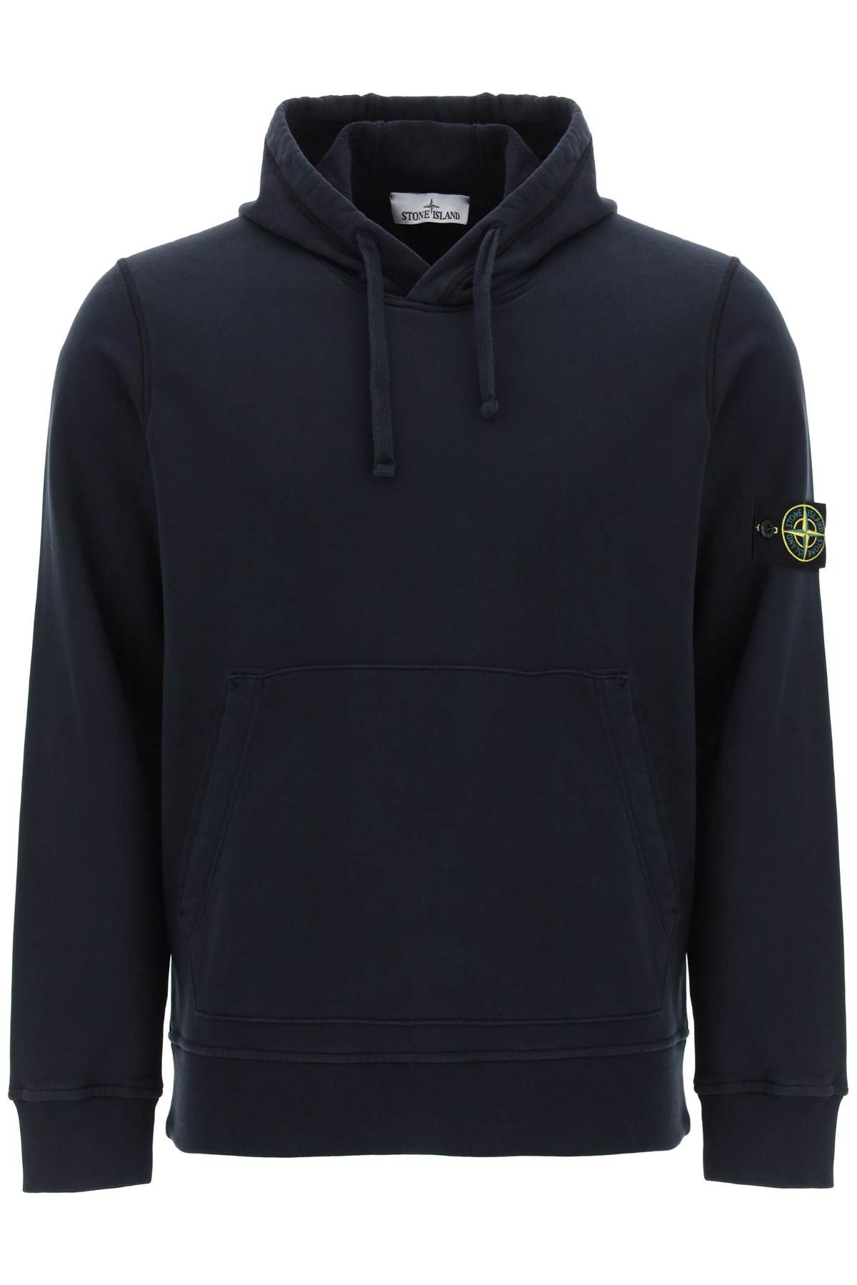 Stone Island STONE ISLAND logo badge hoodie