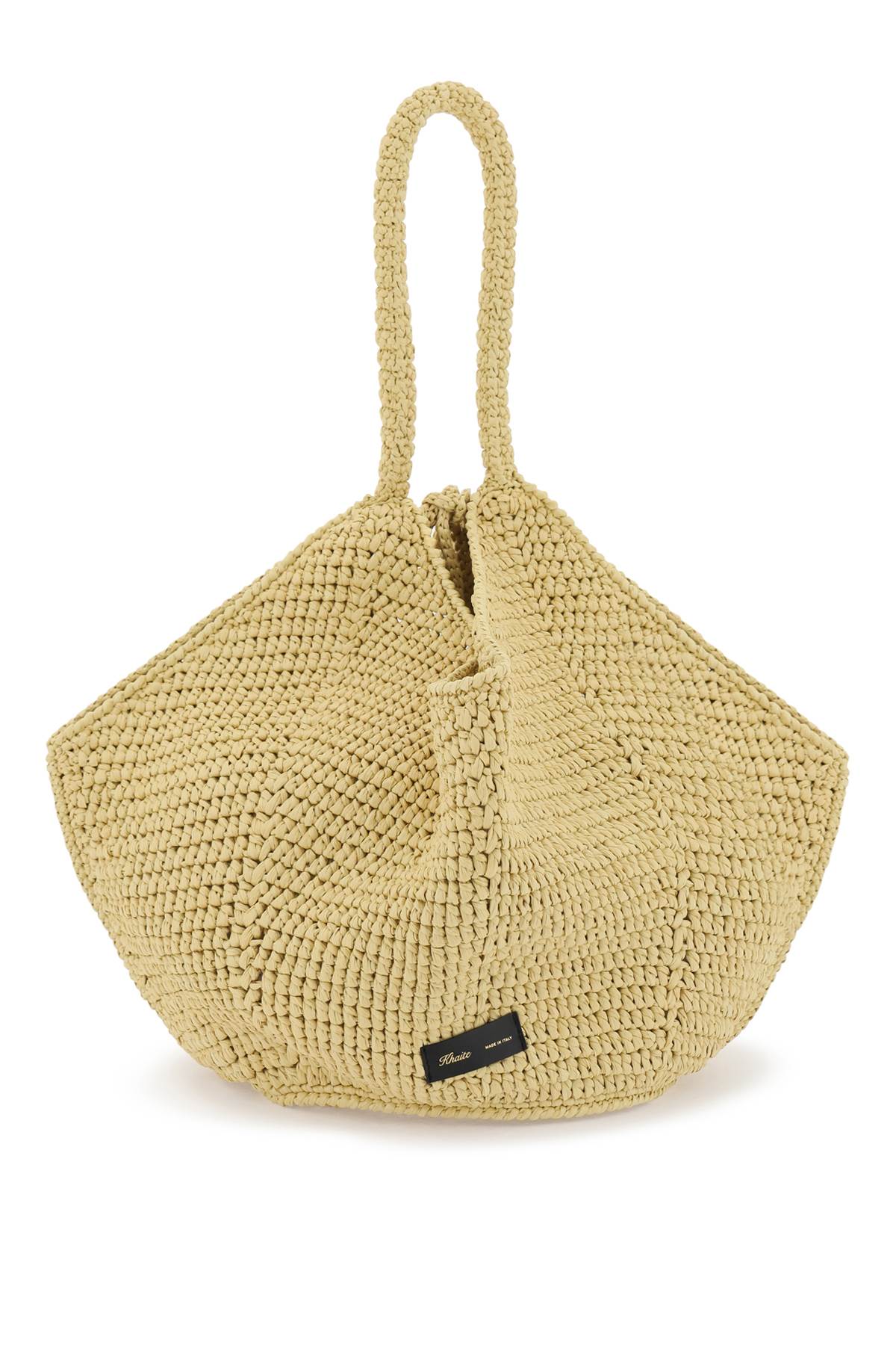 Khaite KHAITE lotus raffia medium bag