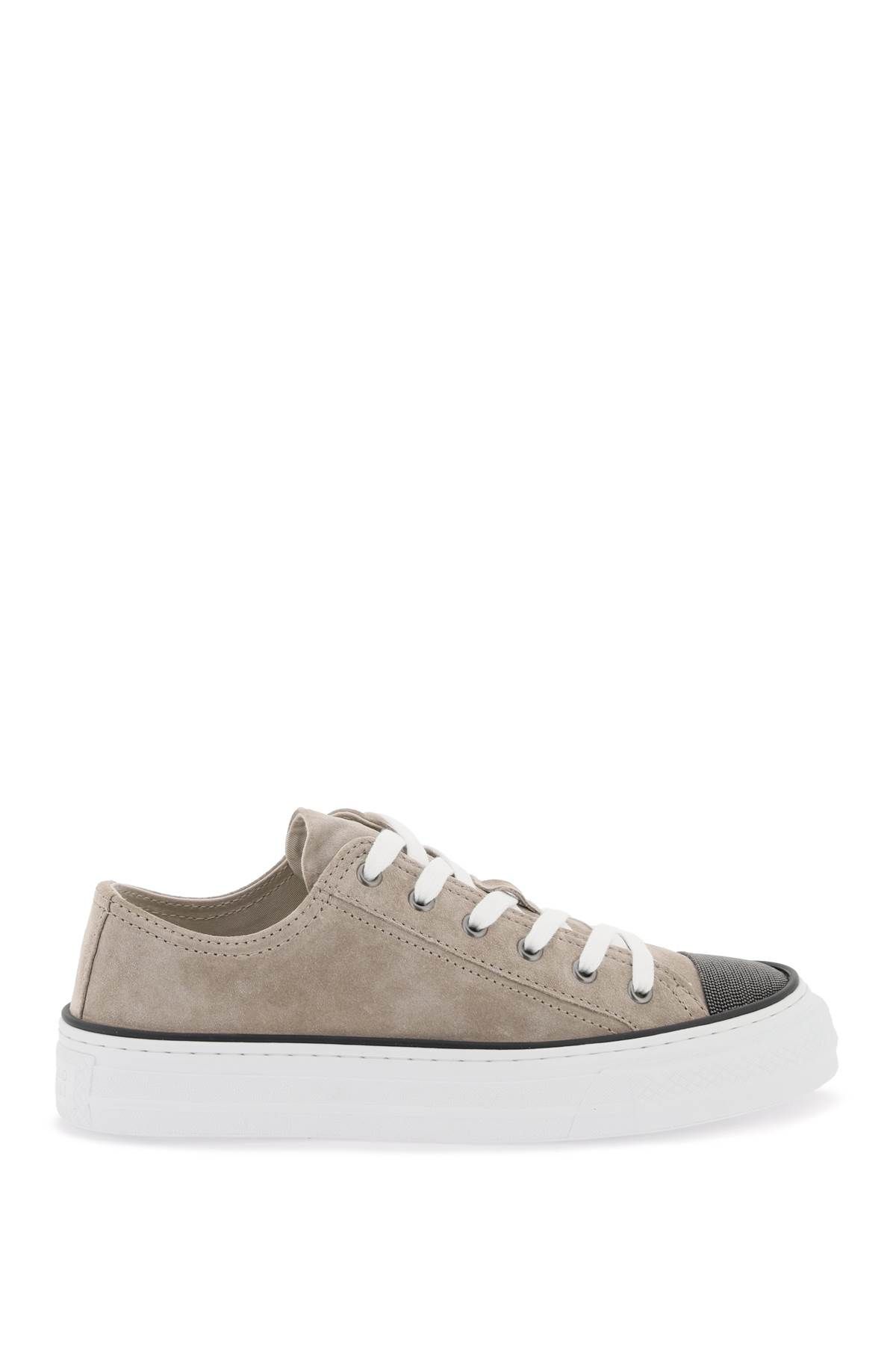 Brunello Cucinelli BRUNELLO CUCINELLI suede sneakers with precious toe design