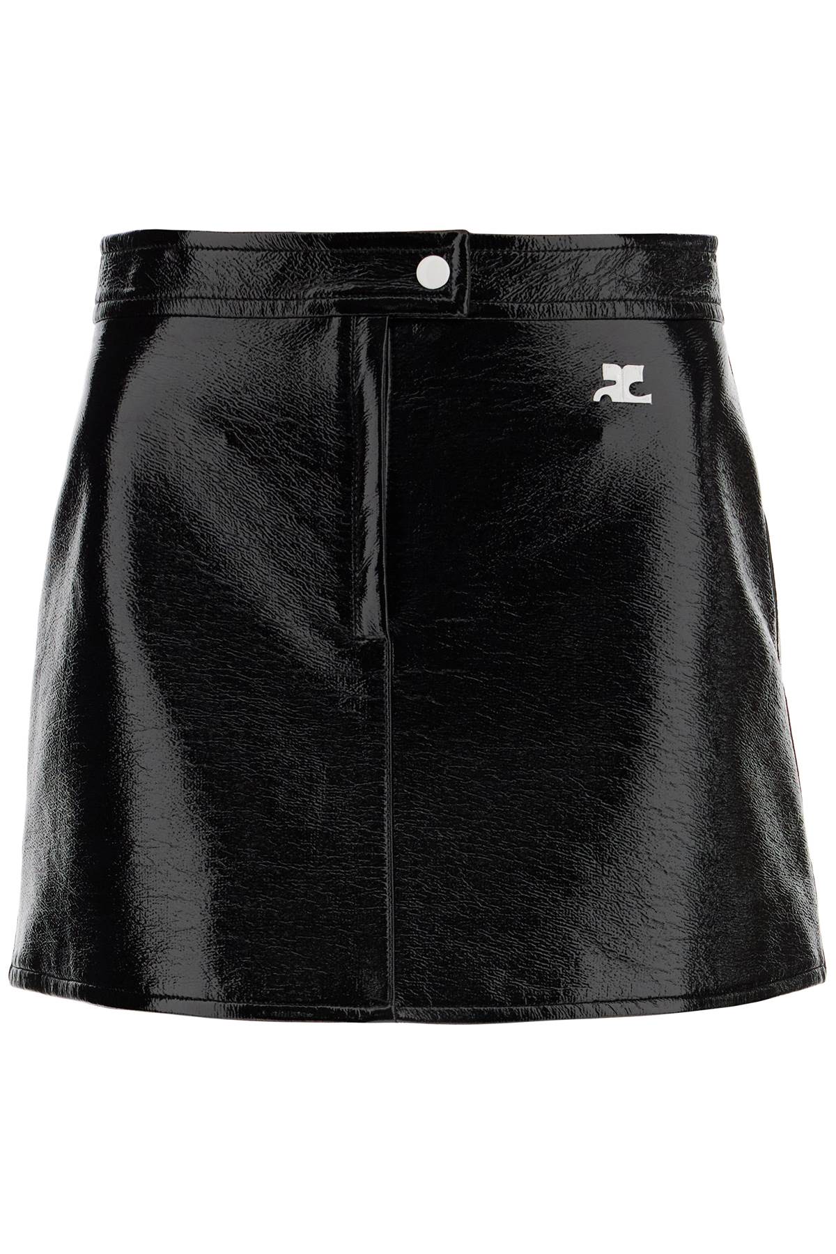 Courrèges COURREGES vinyl effect mini skirt