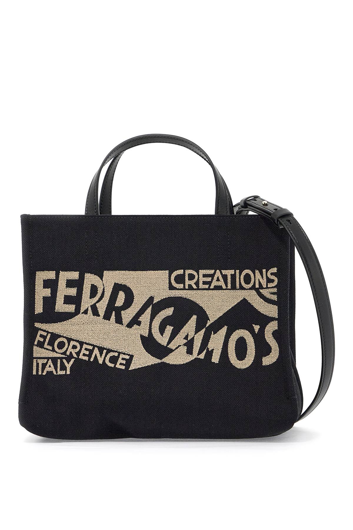 Ferragamo FERRAGAMO logo printed small tote bag
