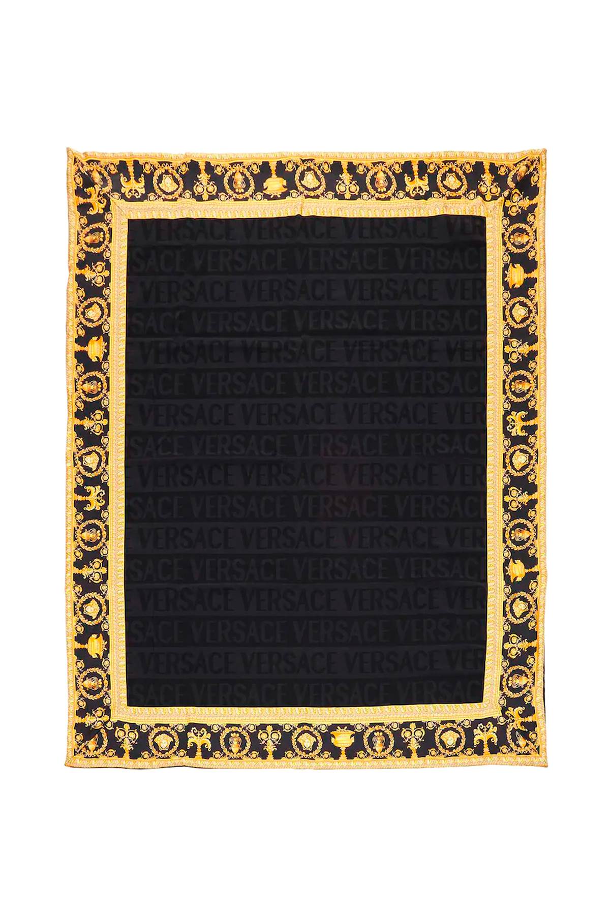 Versace VERSACE 'i ♡ baroque' wool blanket