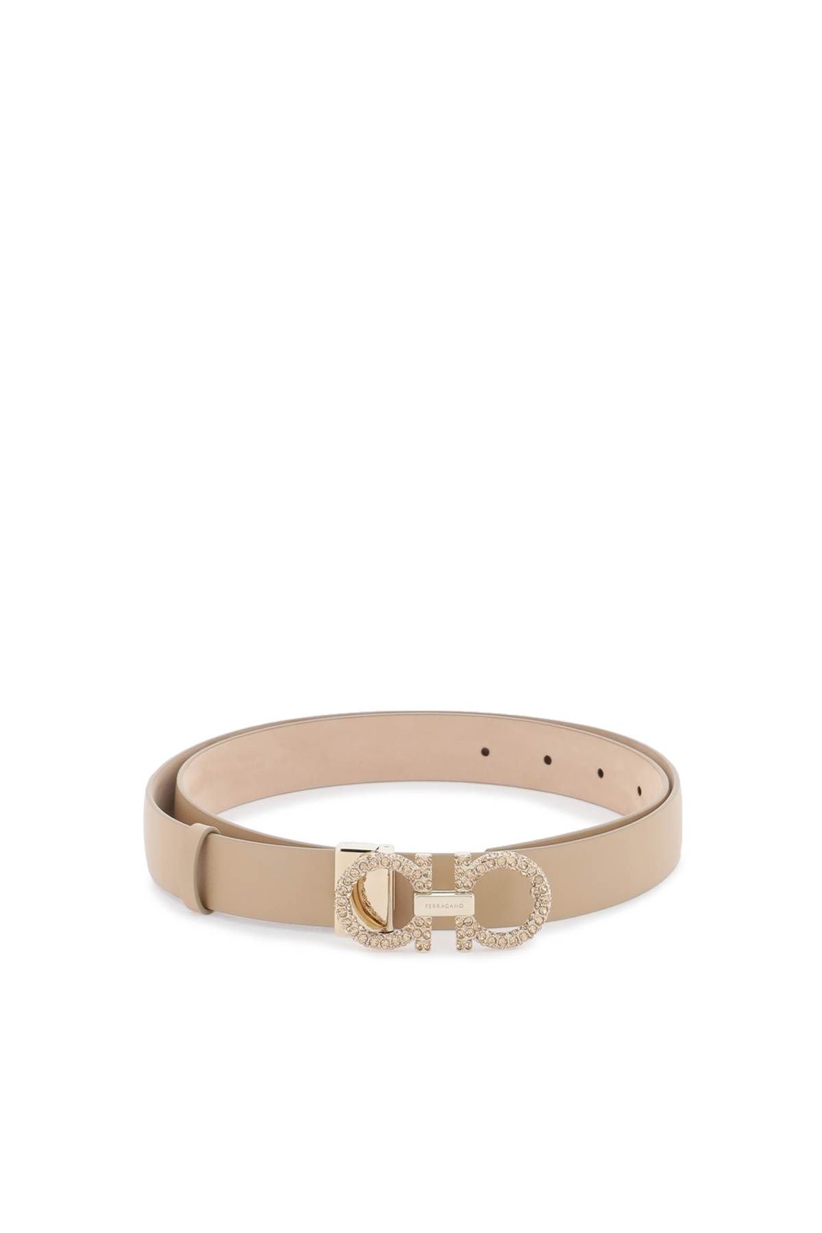 Ferragamo FERRAGAMO crystal gancini belt