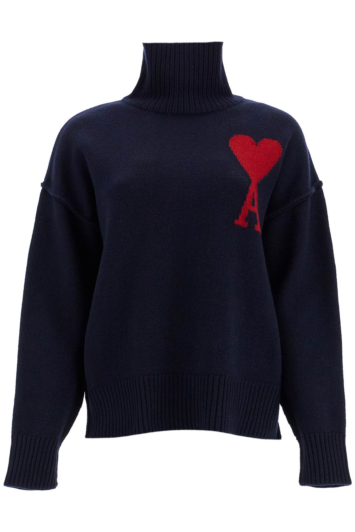  AMI ALEXANDRE MATIUSSI ami de coeur wool turtleneck sweater