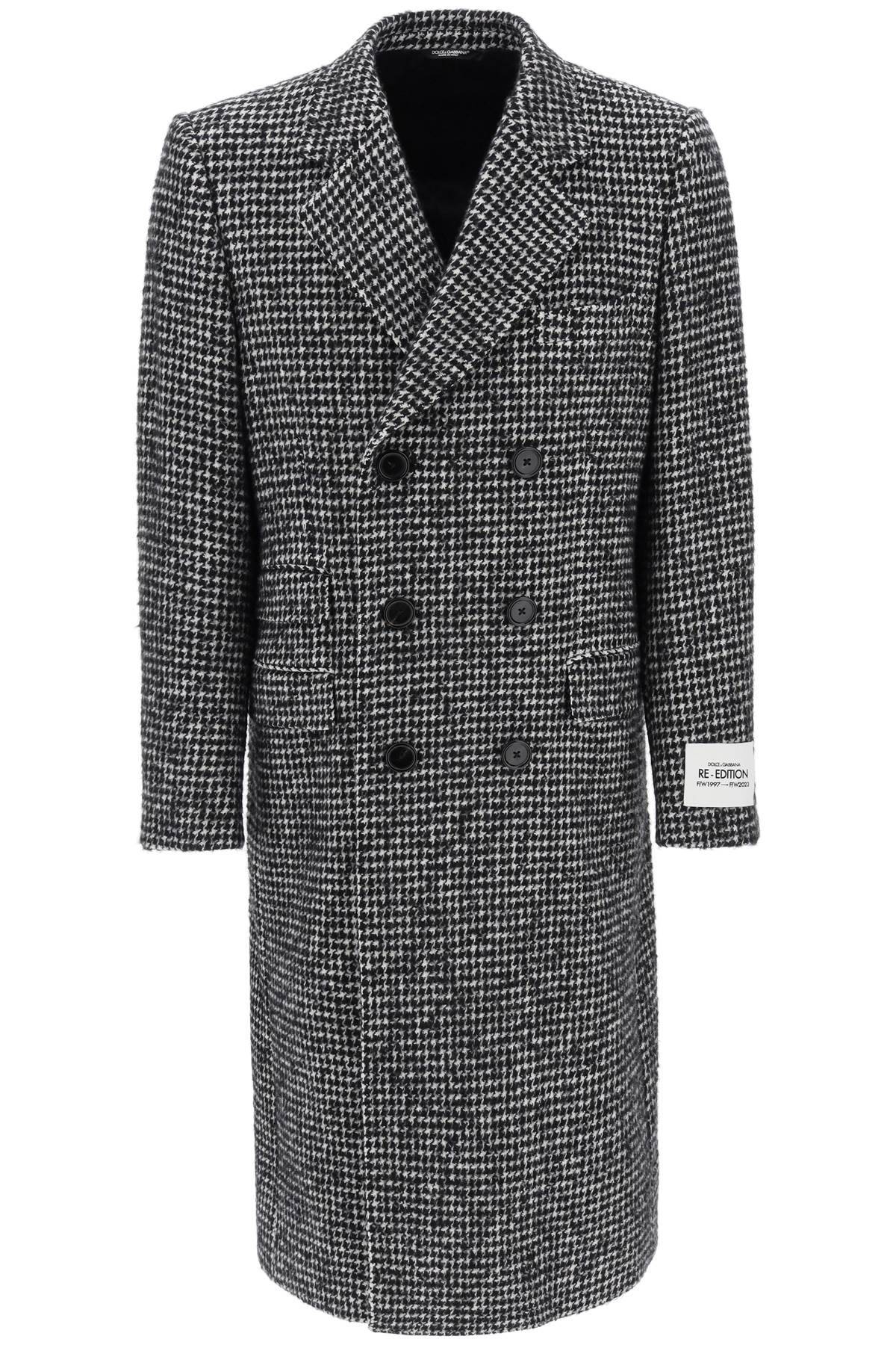Dolce & Gabbana DOLCE & GABBANA re-edition coat in houndstooth wool