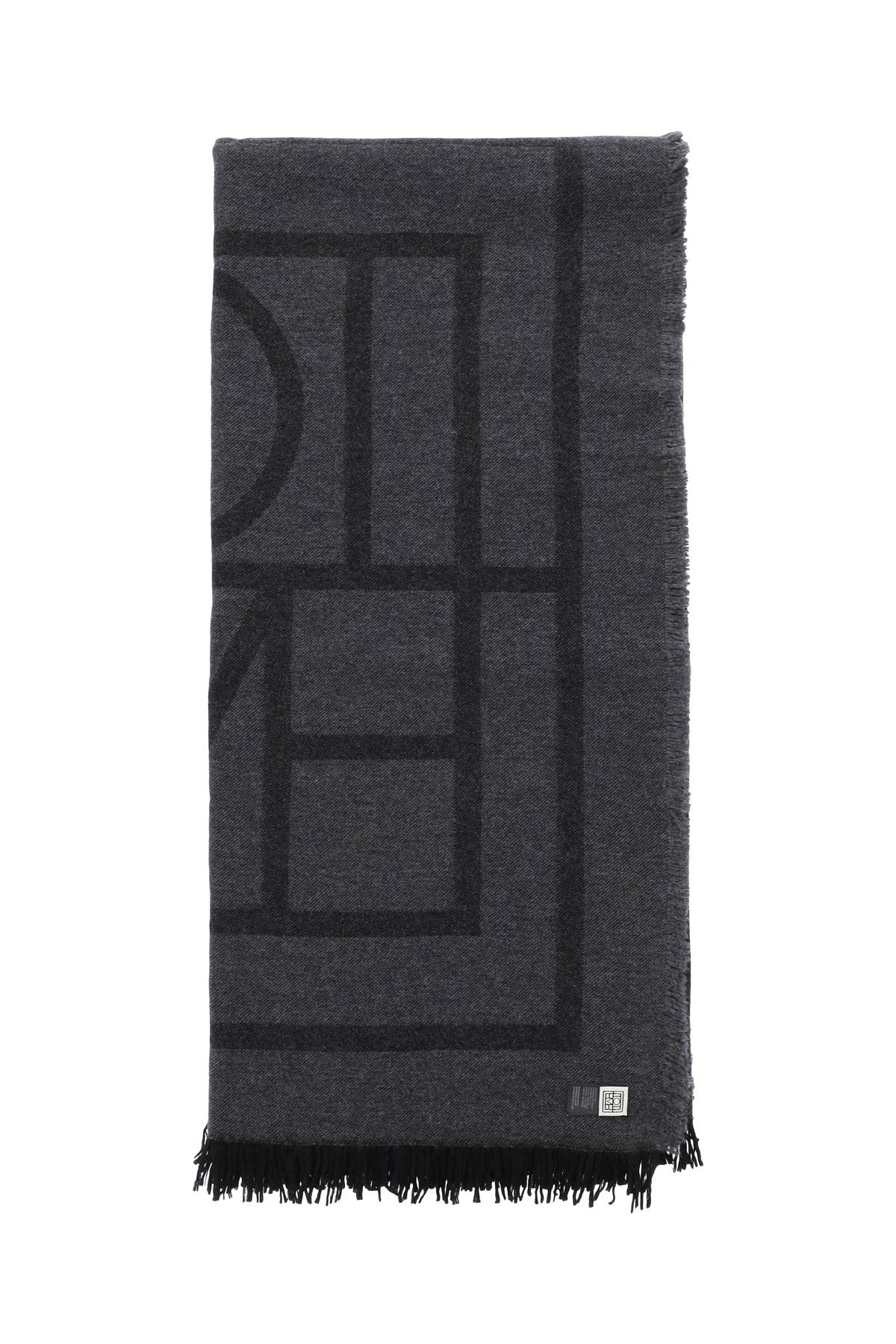 Toteme TOTEME cashmere blend monogram scarf