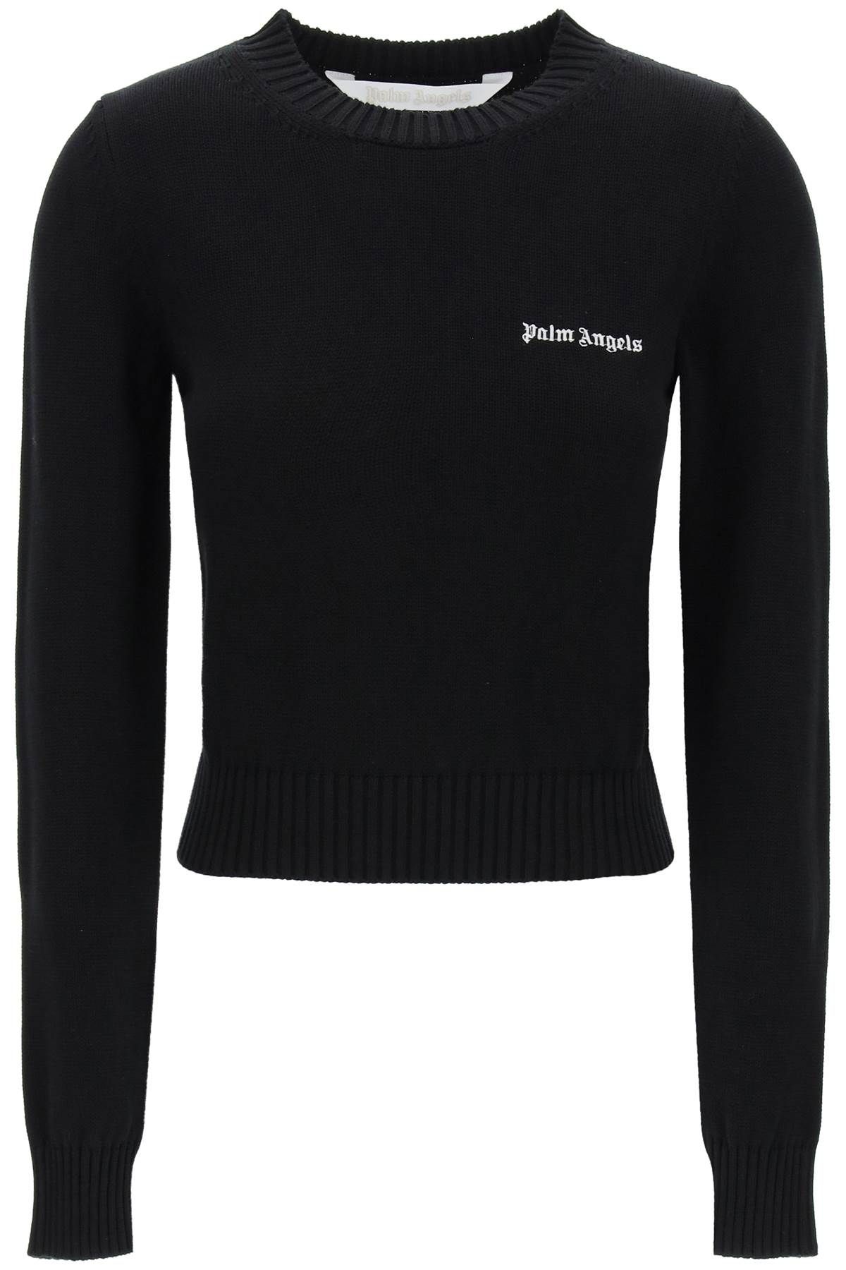 PALM ANGELS PALM ANGELS cropped pullover with embroidered logo