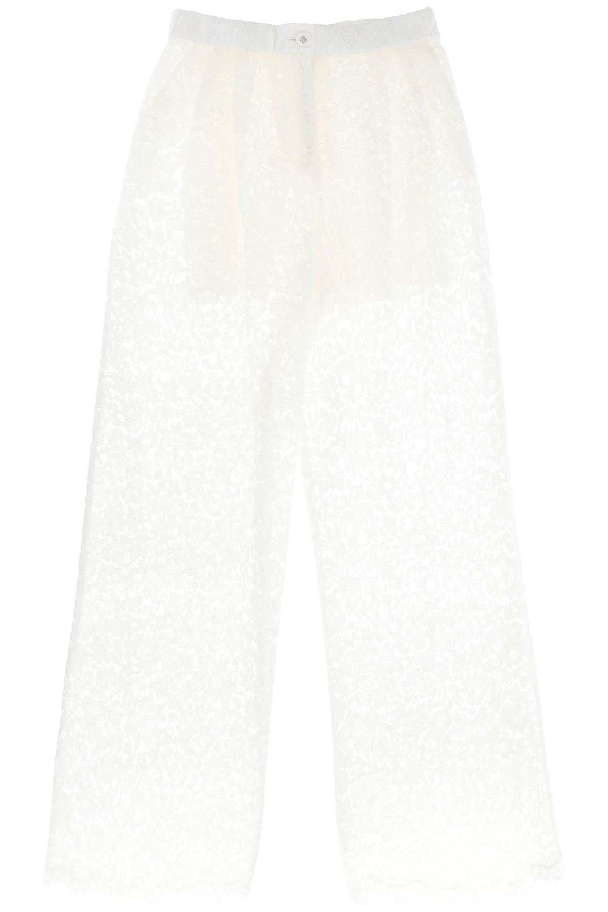 Dolce & Gabbana DOLCE & GABBANA pajama pants in cordonnet lace