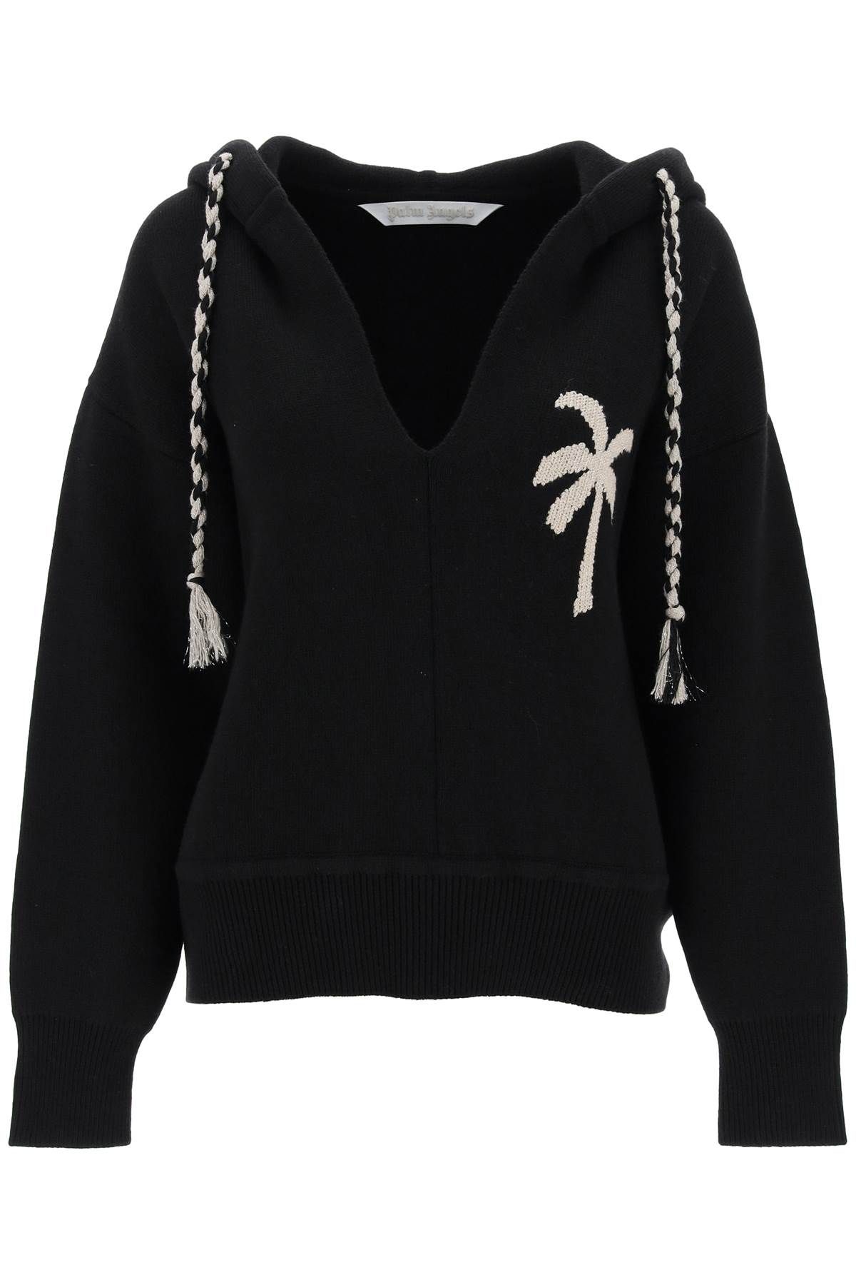 PALM ANGELS PALM ANGELS palm knitted hoodie