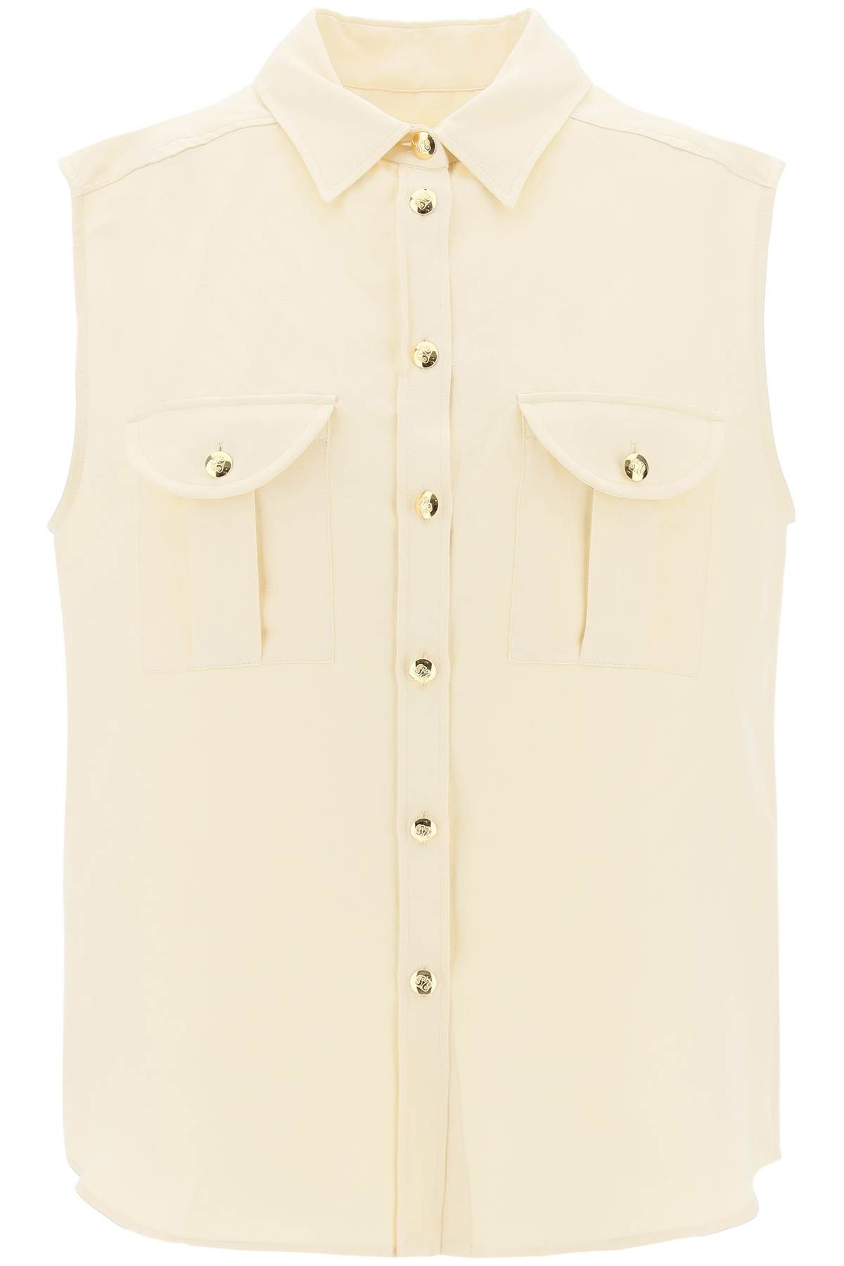 BLAZE MILANO BLAZE MILANO savannah pekín sleeveless shirt