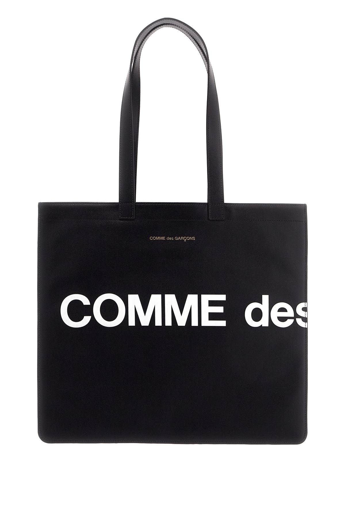 COMME DES GARCONS WALLET COMME DES GARCONS WALLET logo leather tote bag