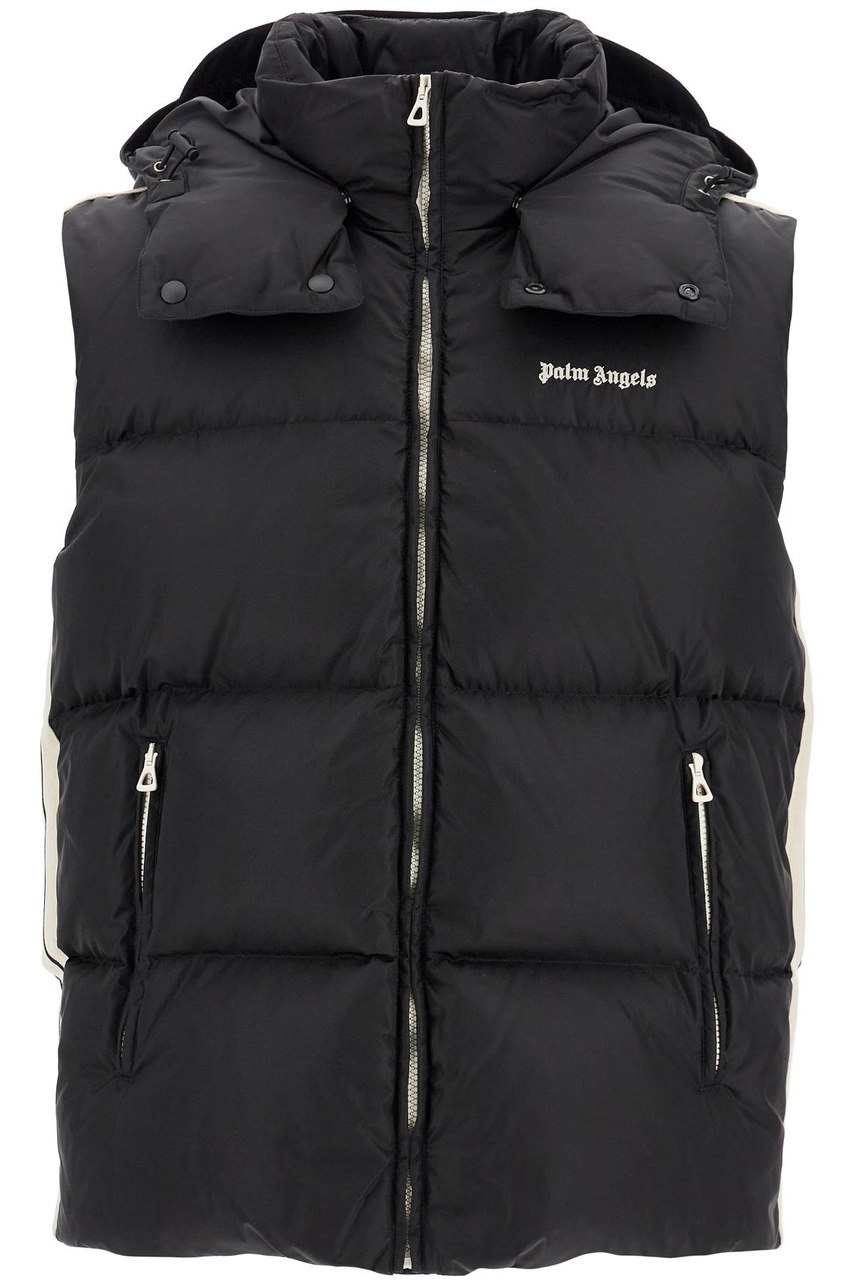 PALM ANGELS PALM ANGELS sleeveless down jacket with contrasting