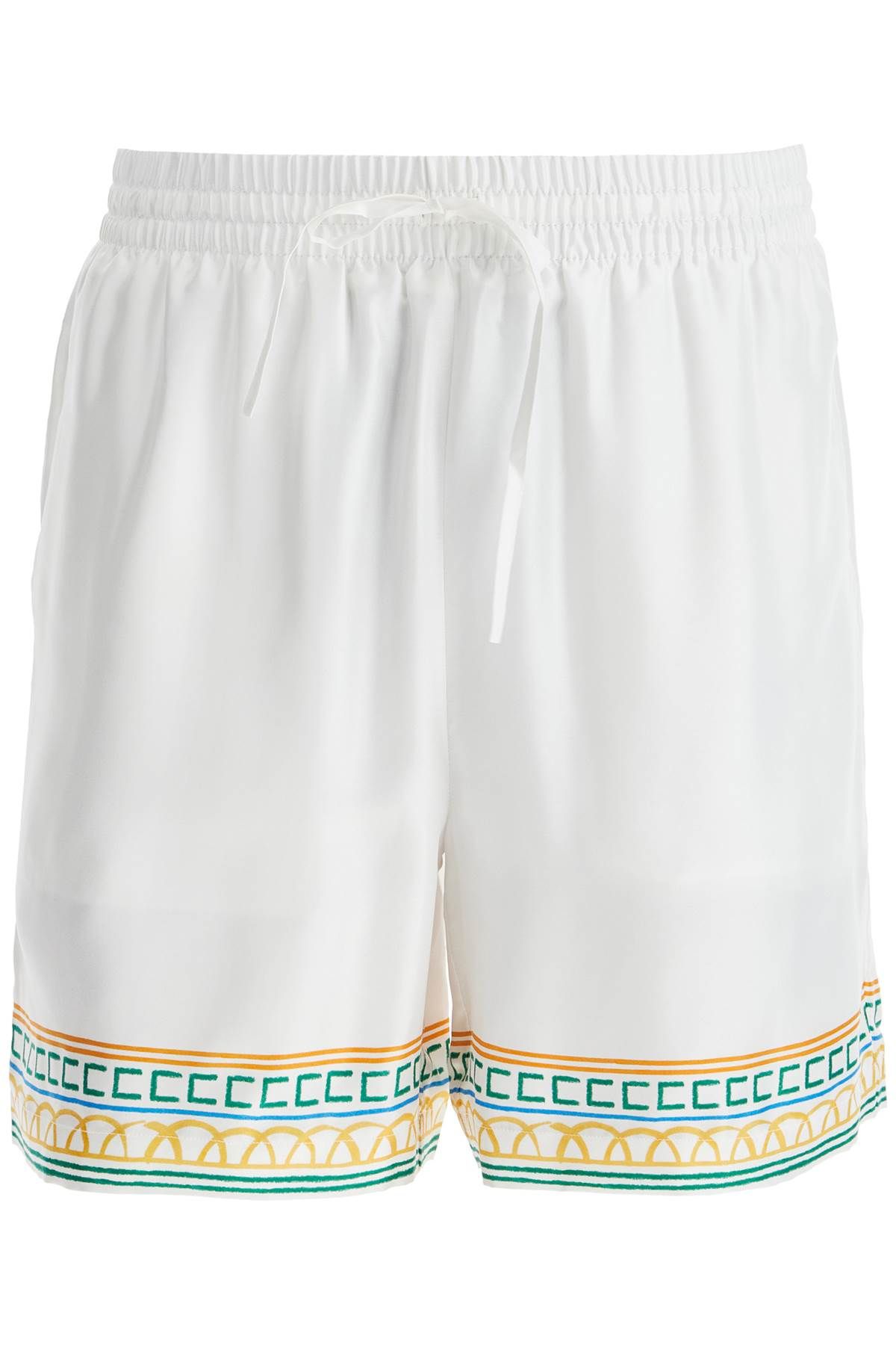 Casablanca CASABLANCA silk bermuda shorts 'crayon temple