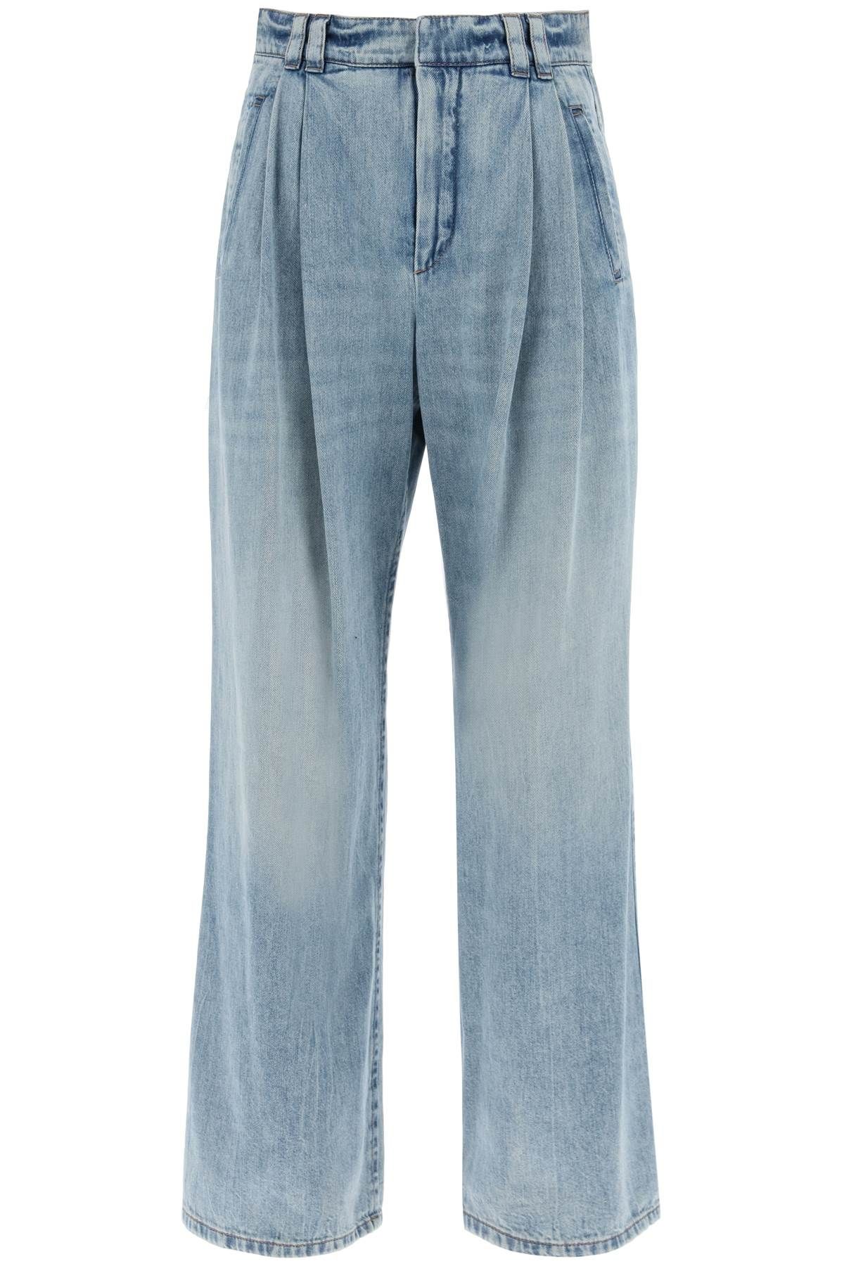 Brunello Cucinelli BRUNELLO CUCINELLI wide leg jeans with double pleats