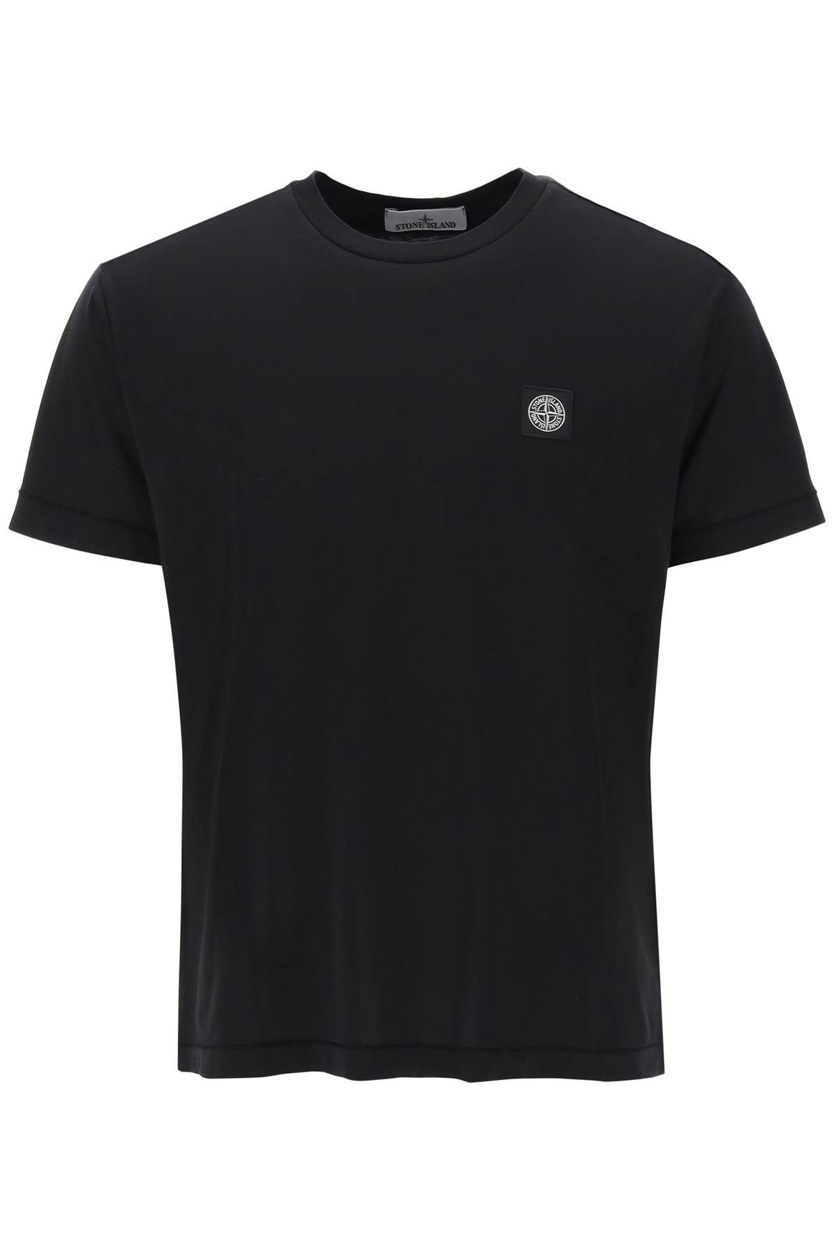 Stone Island STONE ISLAND logo patch t-shirt