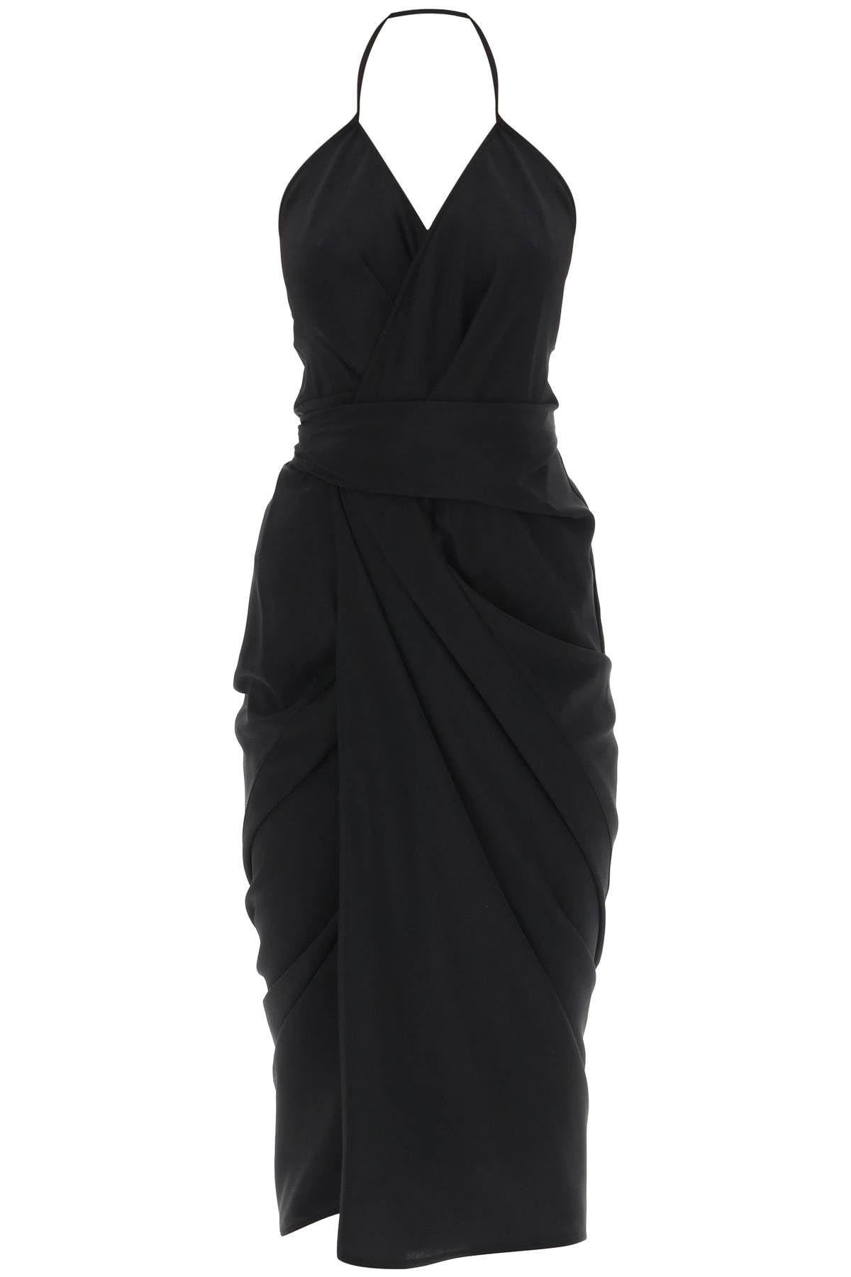 Rick Owens RICK OWENS midi wrap dress