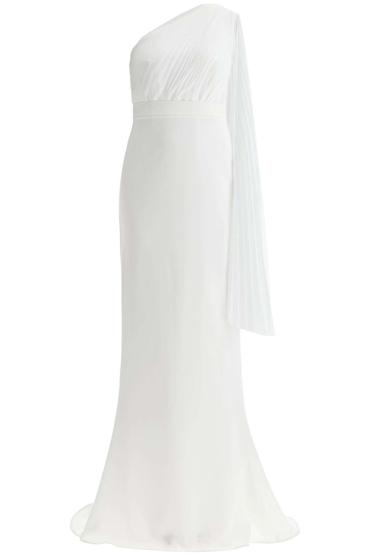 Max Mara MAX MARA one-shoulder chiffon and c