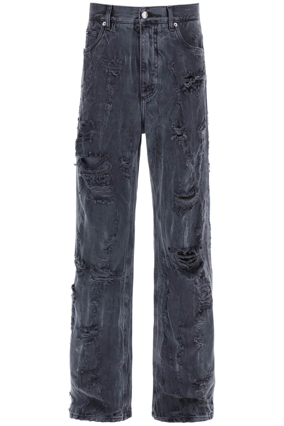 Dolce & Gabbana DOLCE & GABBANA destroyed-effect jeans