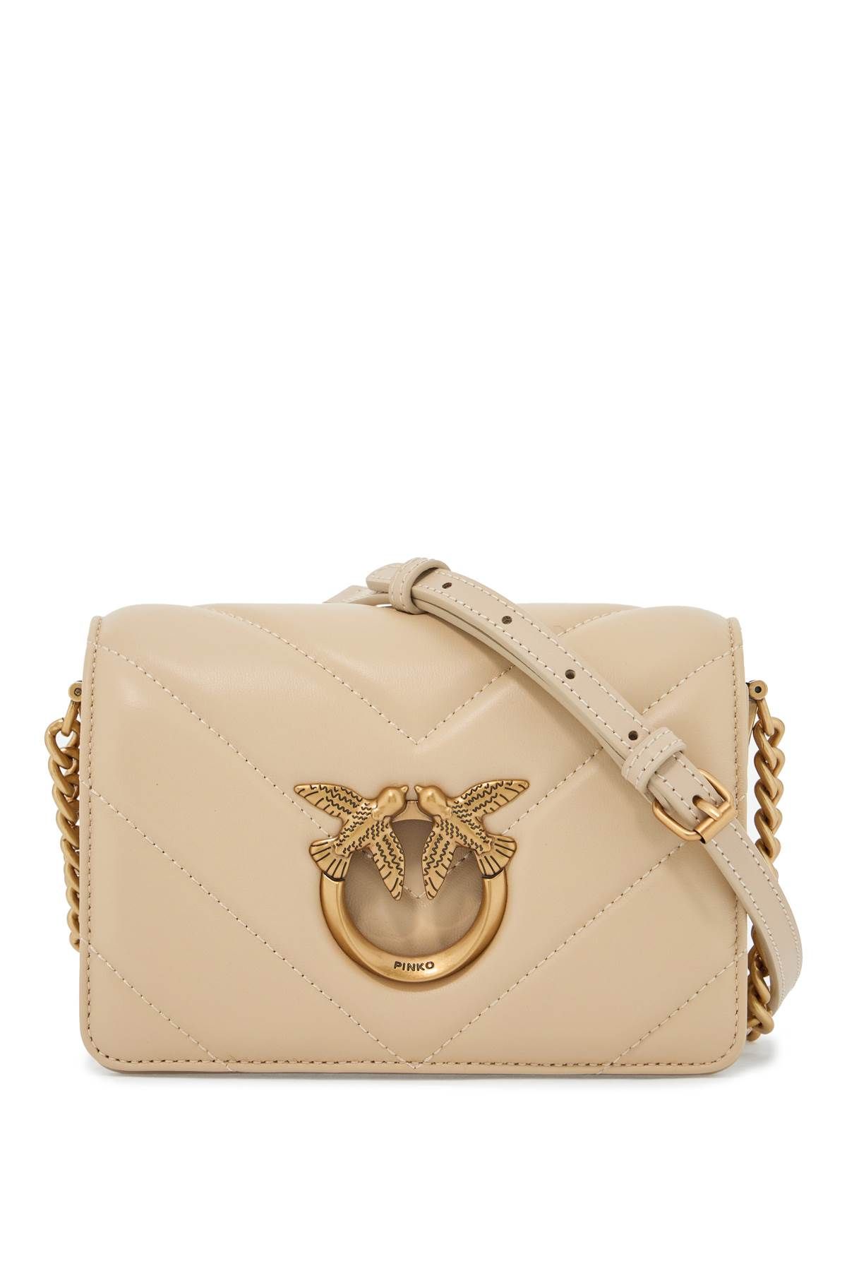 Pinko PINKO mini love bag click big chevron