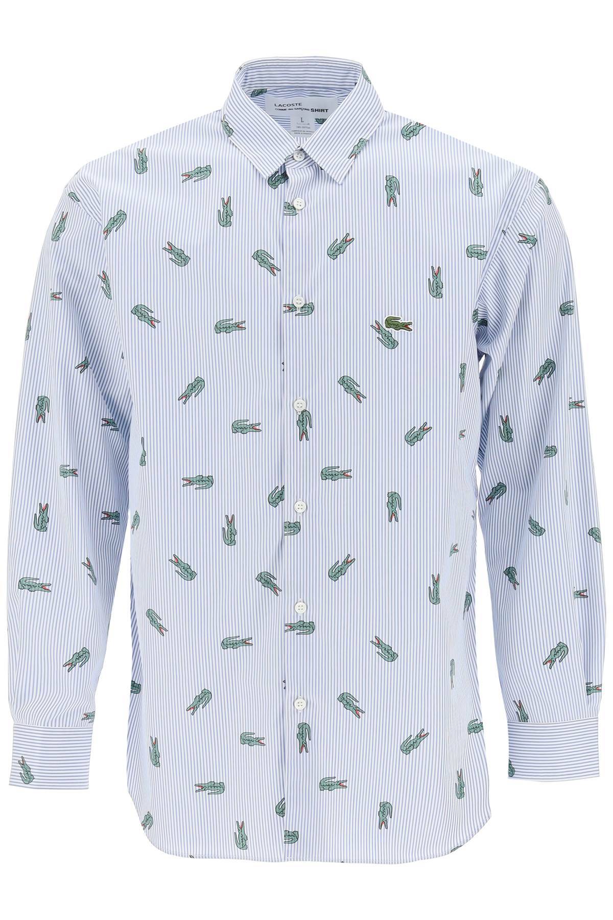 Comme Des Garçons Shirt COMME DES GARCONS SHIRT x lacoste oxford shirt with crocodile motif