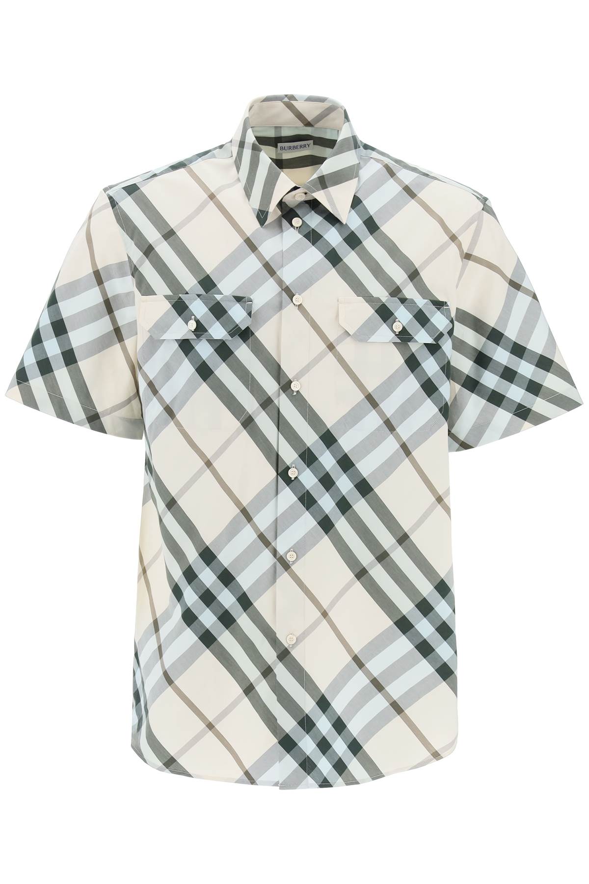 Burberry BURBERRY short-sleeved checkered shirt