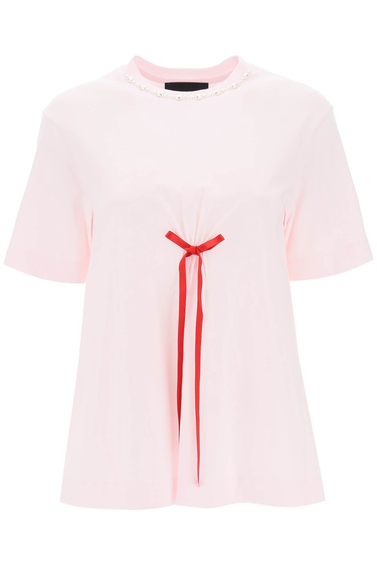 Simone Rocha SIMONE ROCHA a-line t-shirt with bow detail