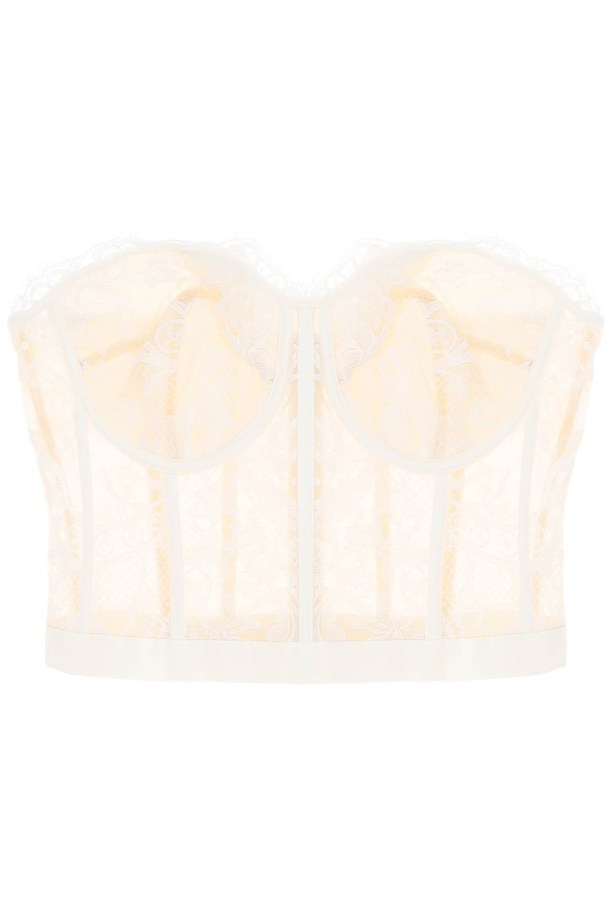 Alexander McQueen ALEXANDER MCQUEEN cropped bustier top in lace