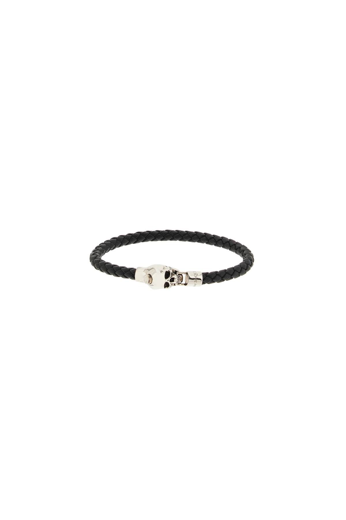 Alexander McQueen ALEXANDER MCQUEEN skull braided leather bracelet