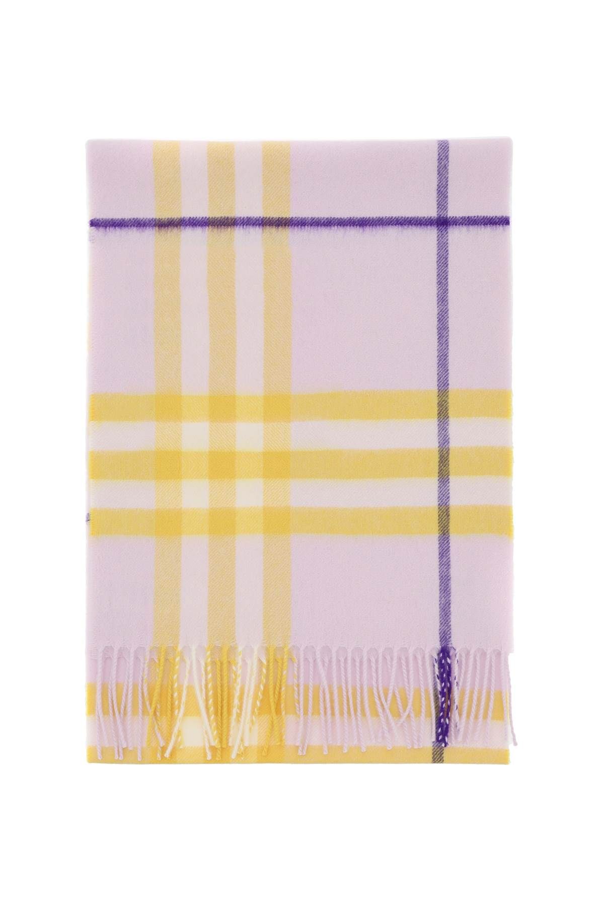 Burberry BURBERRY check cashmere scarf