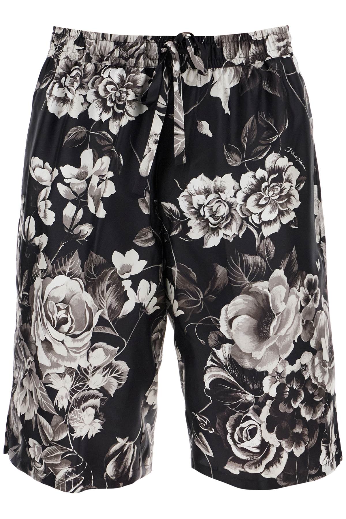 Dolce & Gabbana DOLCE & GABBANA silk floral print bermuda shorts set