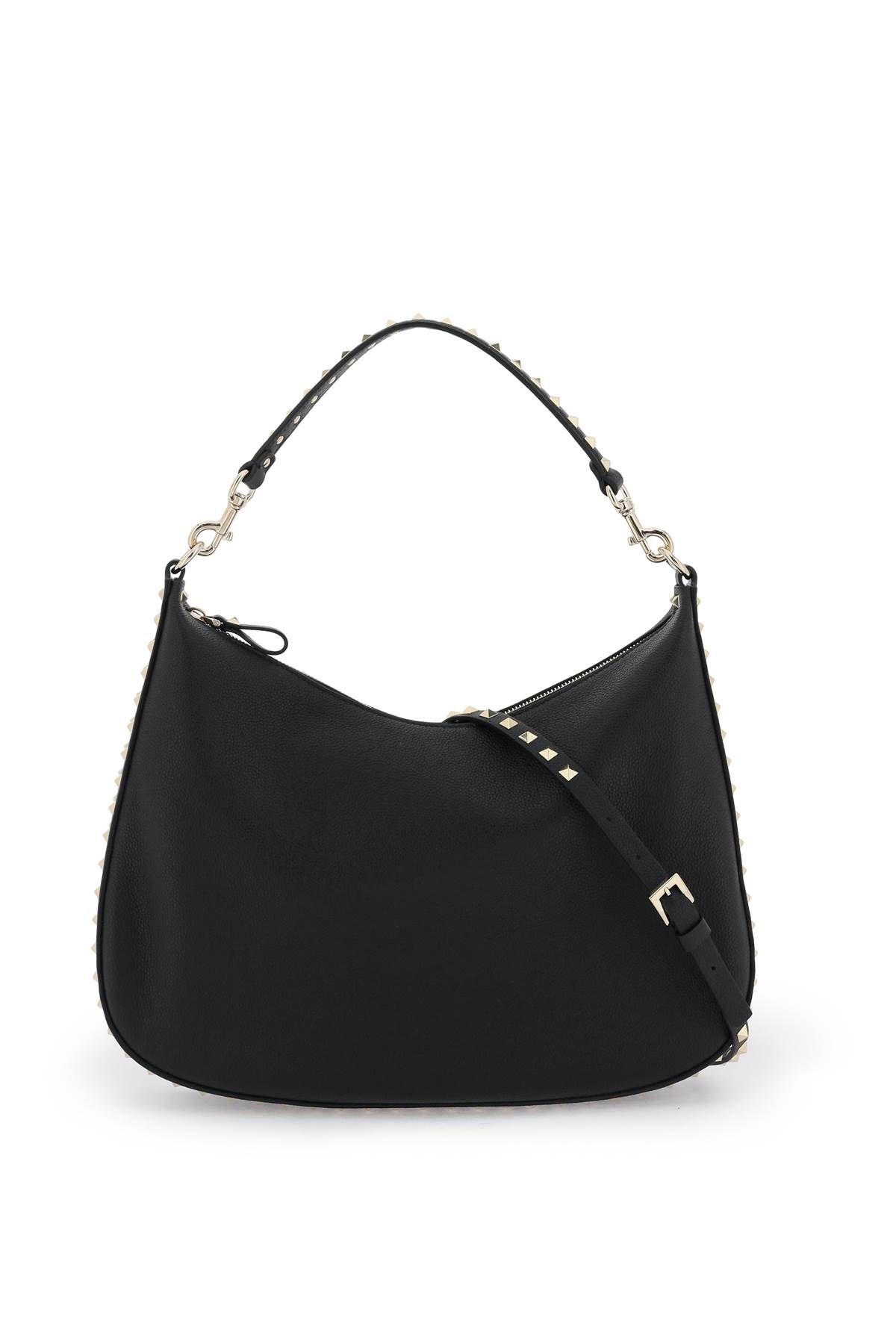 VALENTINO GARAVANI VALENTINO GARAVANI grained leather 'rockstud' hobo bag