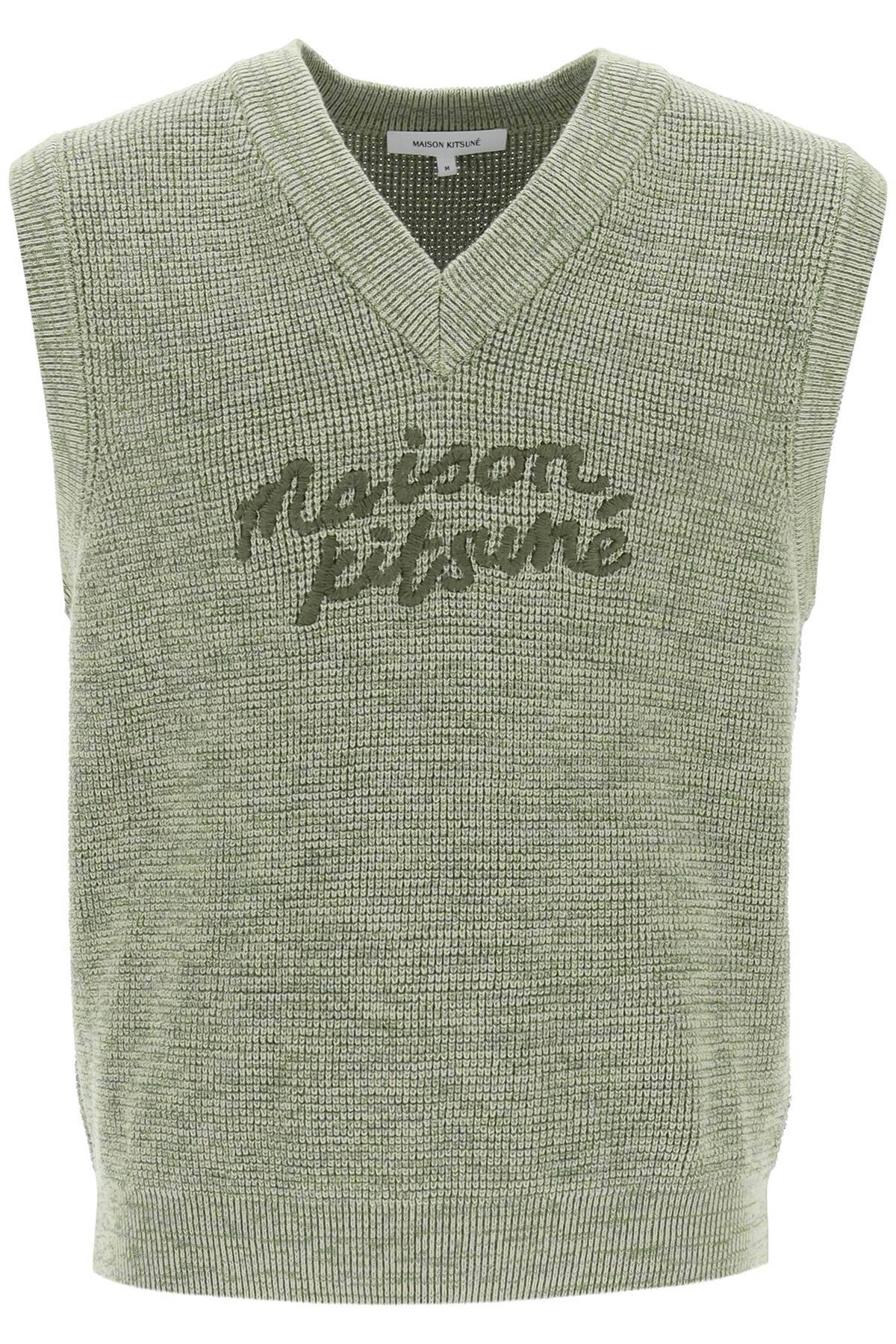 Maison Kitsuné MAISON KITSUNE "oversized vest with embroidered logo