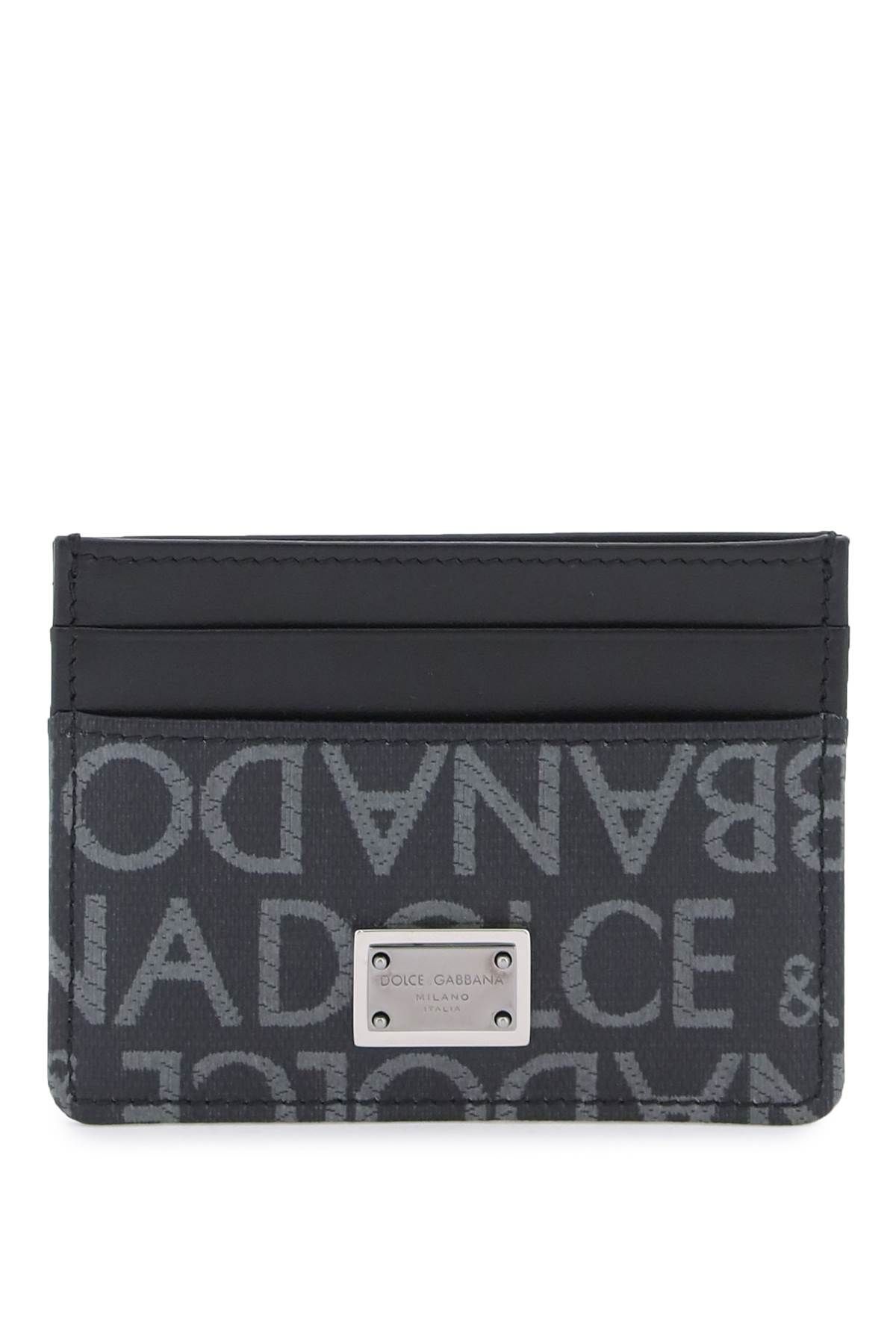 Dolce & Gabbana DOLCE & GABBANA coated jacquard cardholder