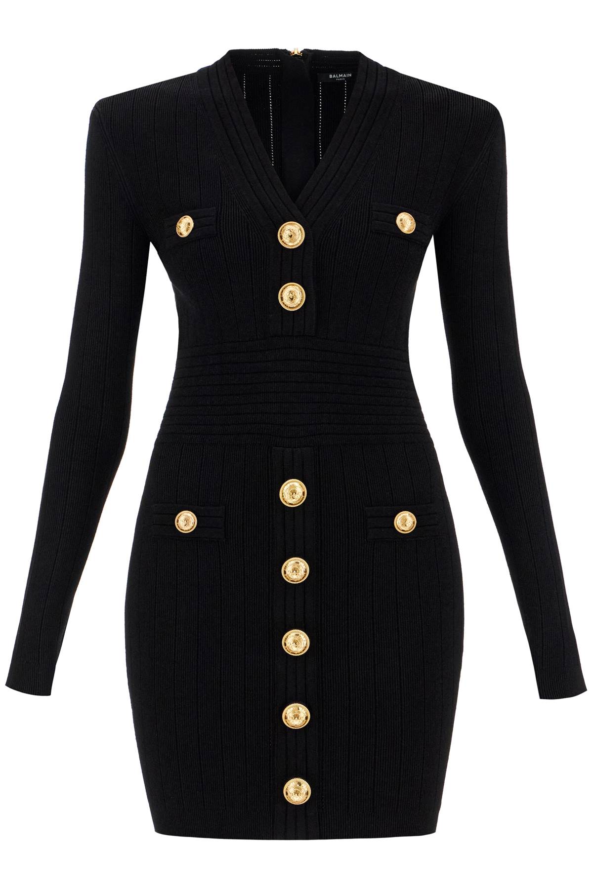 Balmain BALMAIN knitted mini dress with buttons