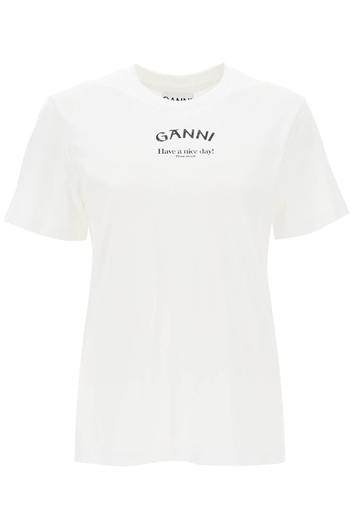 Ganni GANNI t-shirt with logo print