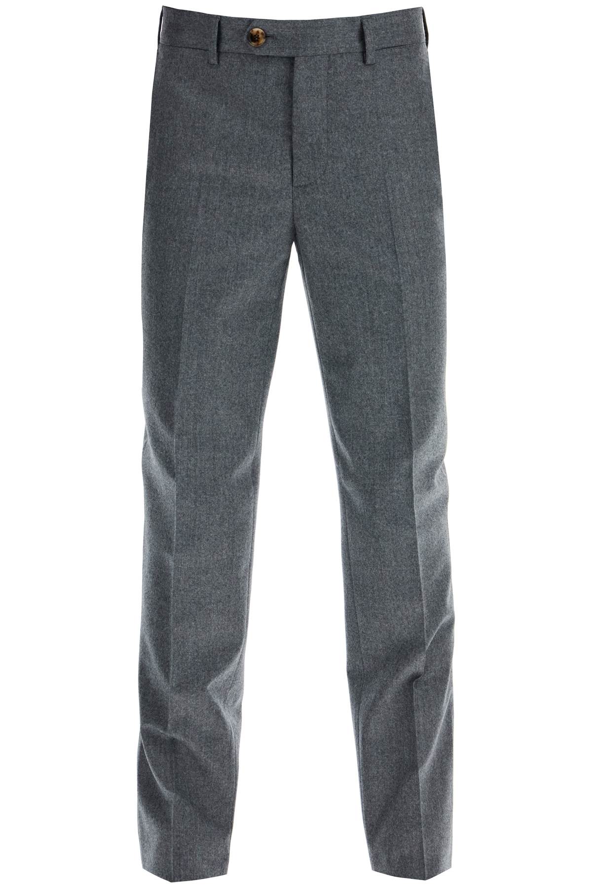 Brunello Cucinelli BRUNELLO CUCINELLI italian fit flannel trousers for a