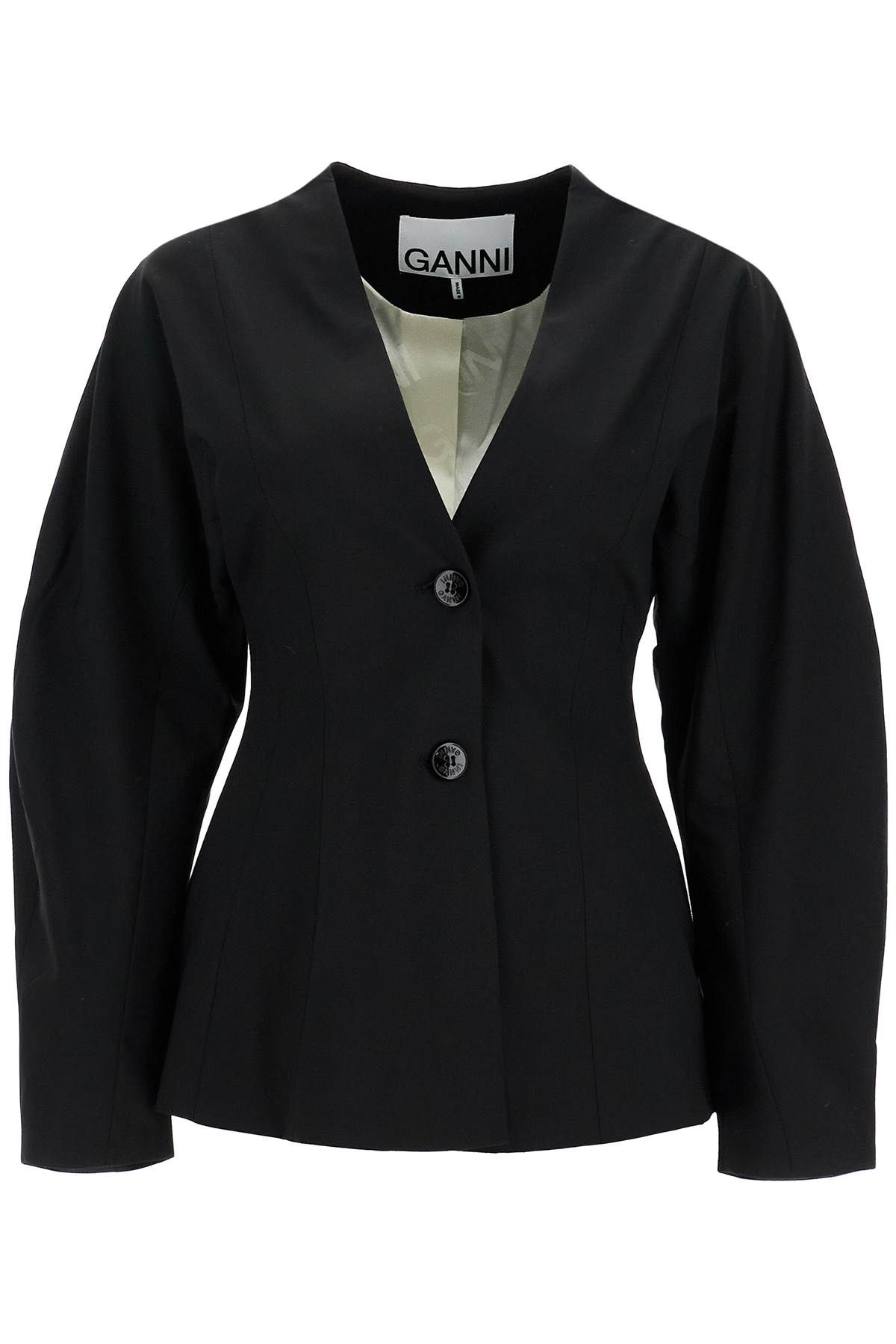 Ganni GANNI lightweight fitted jacket