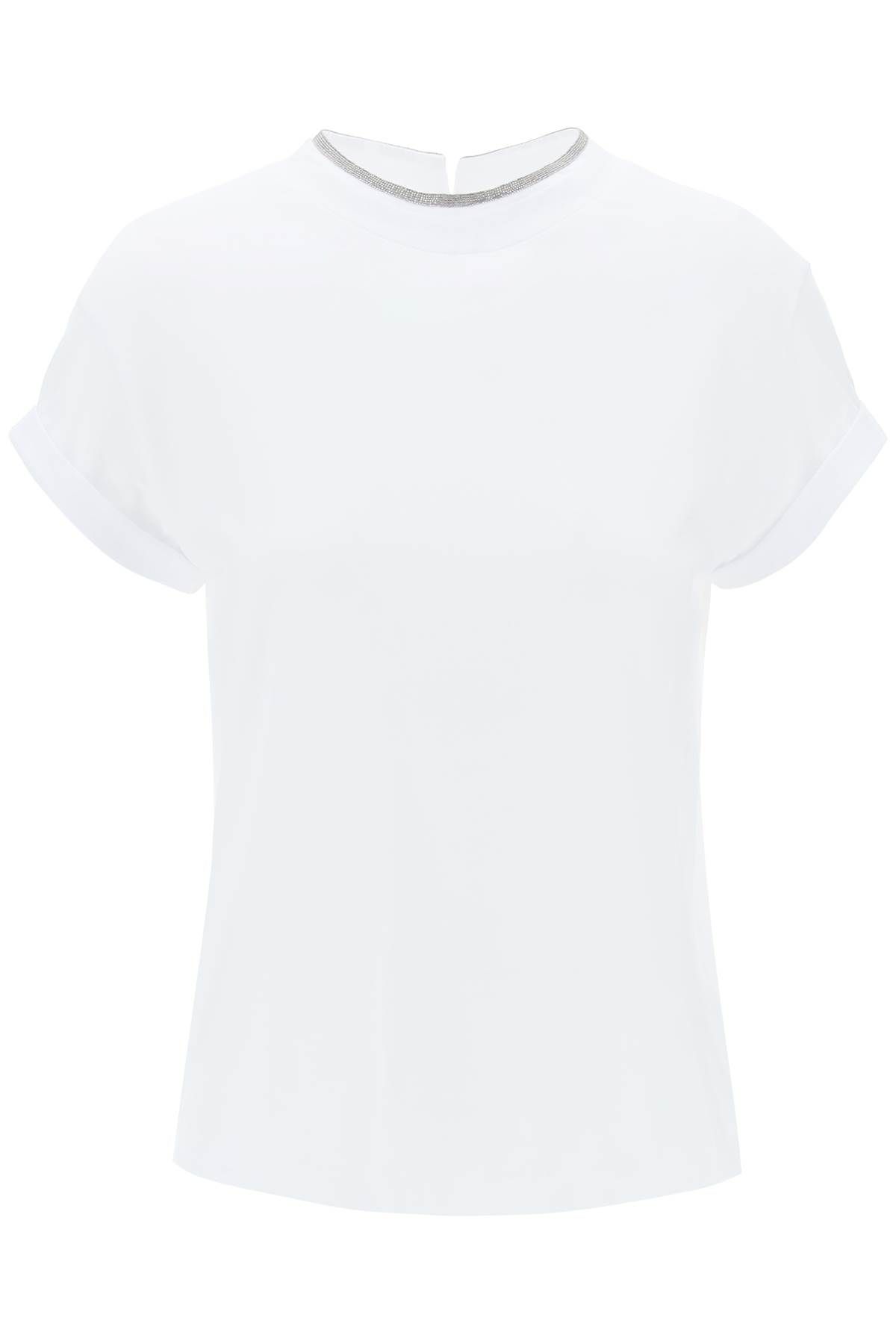 Brunello Cucinelli BRUNELLO CUCINELLI cotton t-shirt with precious coll